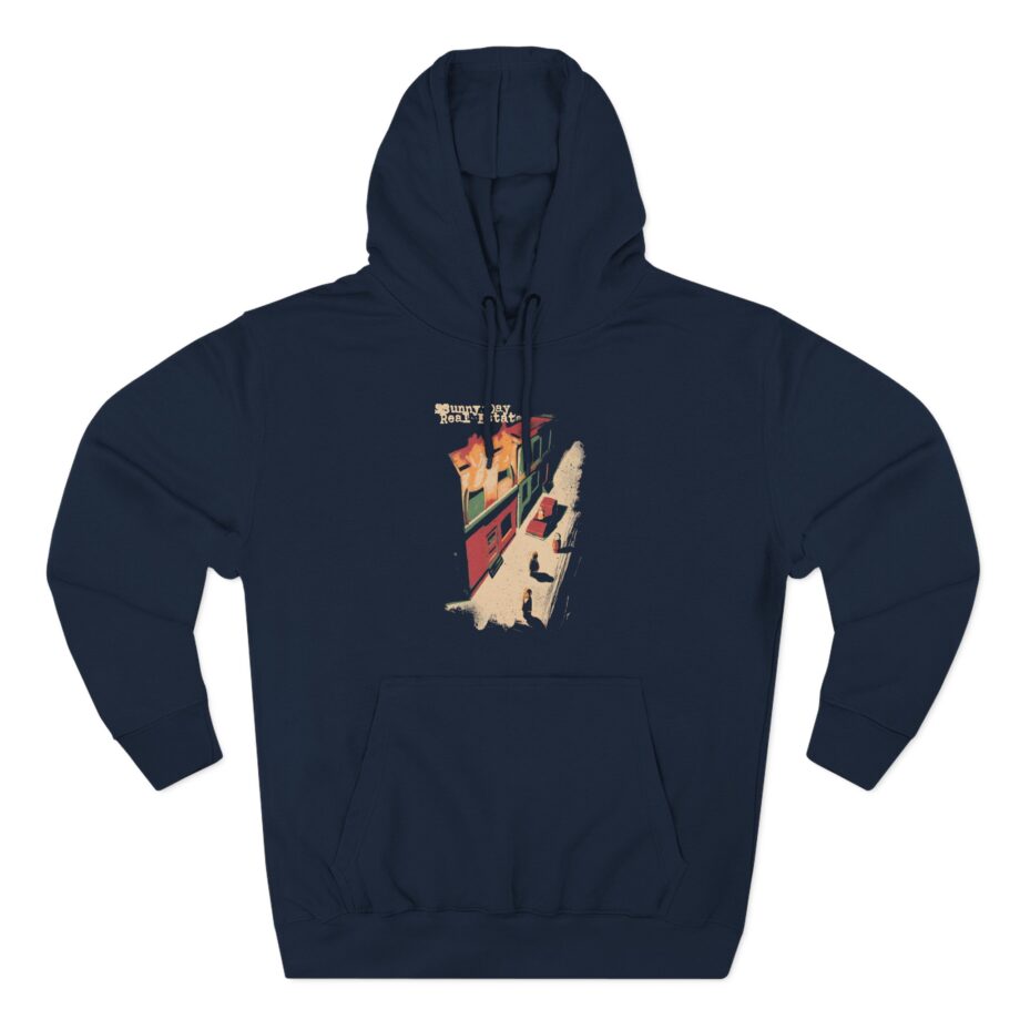 Sunny Day Real Estate Burning Building Three-Panel Fleece Hoodie