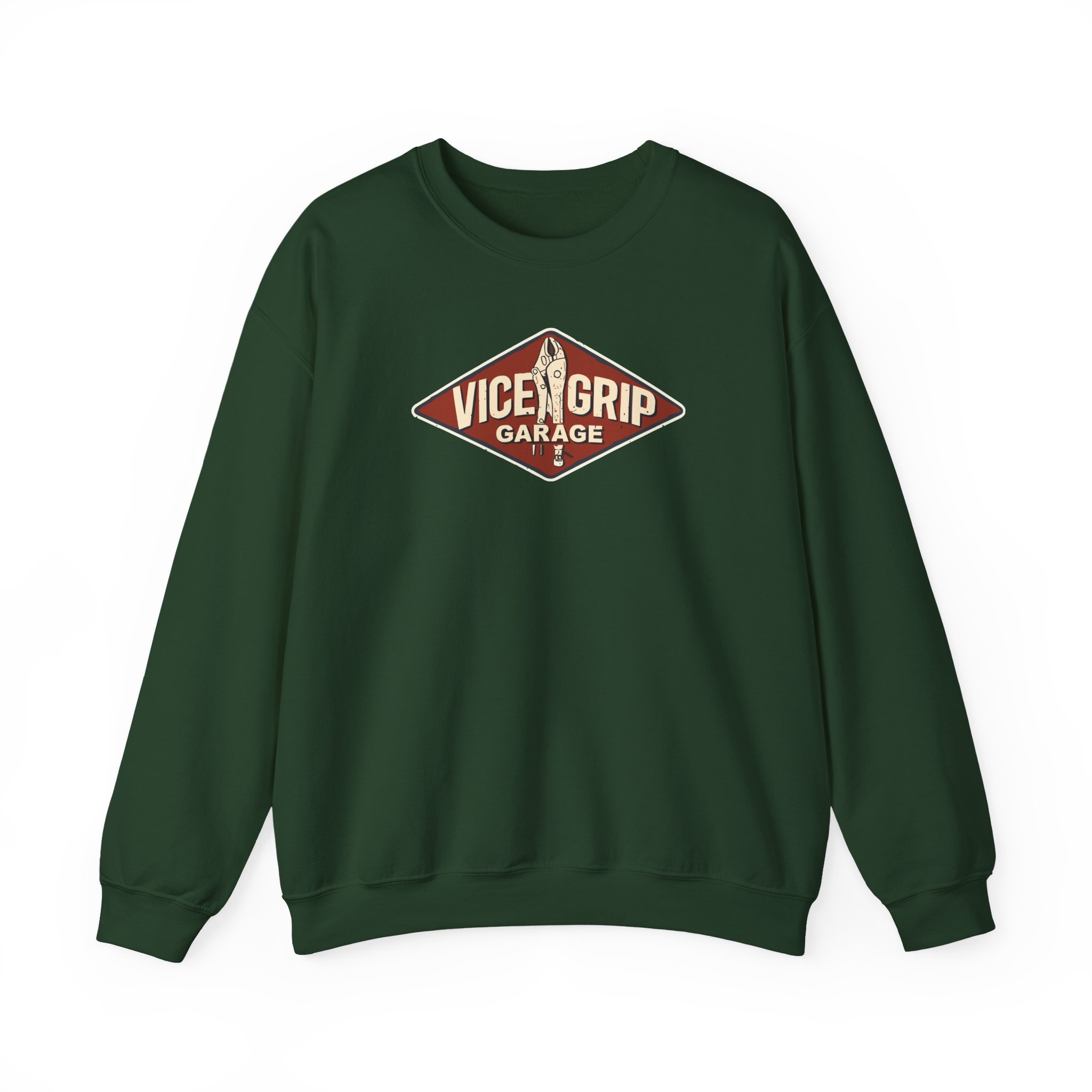 Vicegripgarage Garage Sign Unisex Heavy Blendâ„¢ Crewneck Sweatshirt