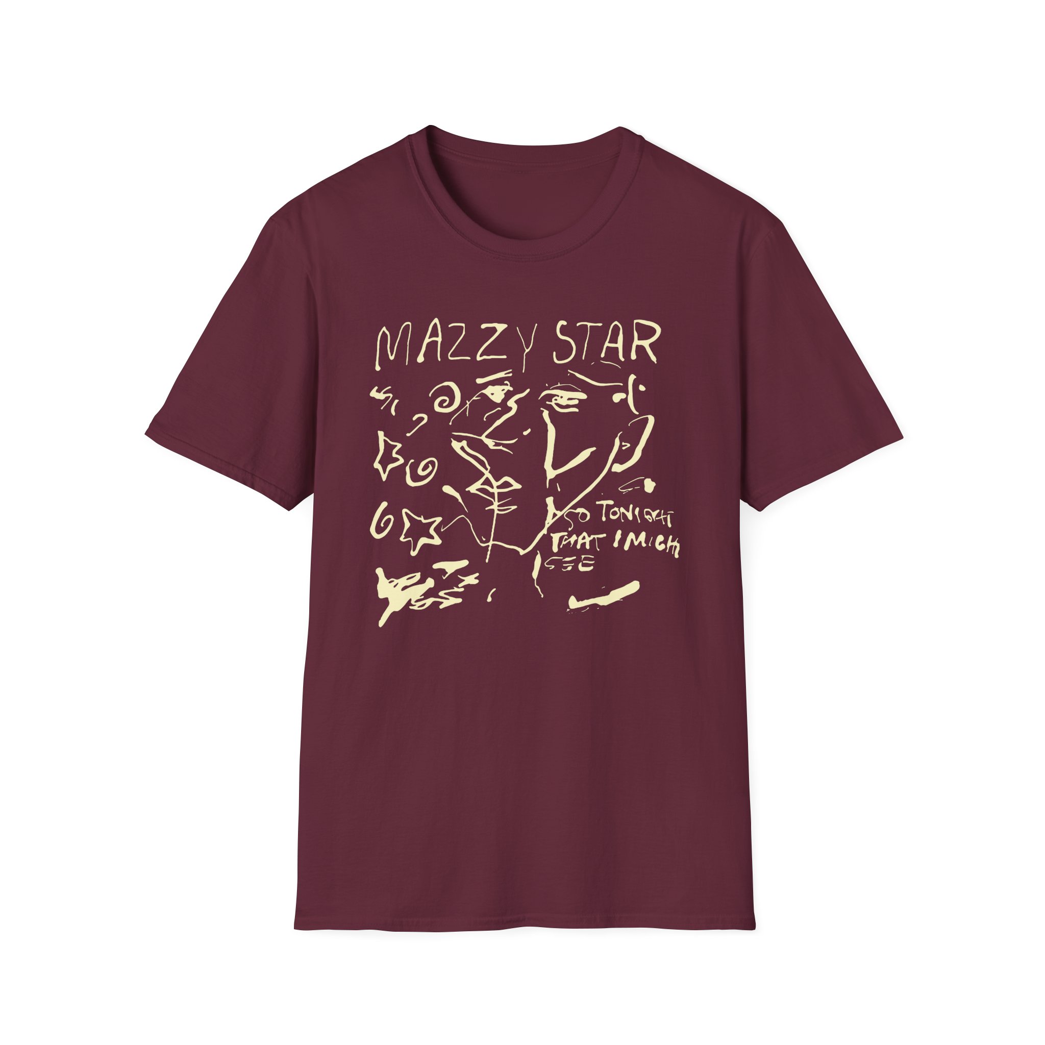 Binchtopia Max Wearing Mazzy Star 90s Unisex Softstyle T-Shirt