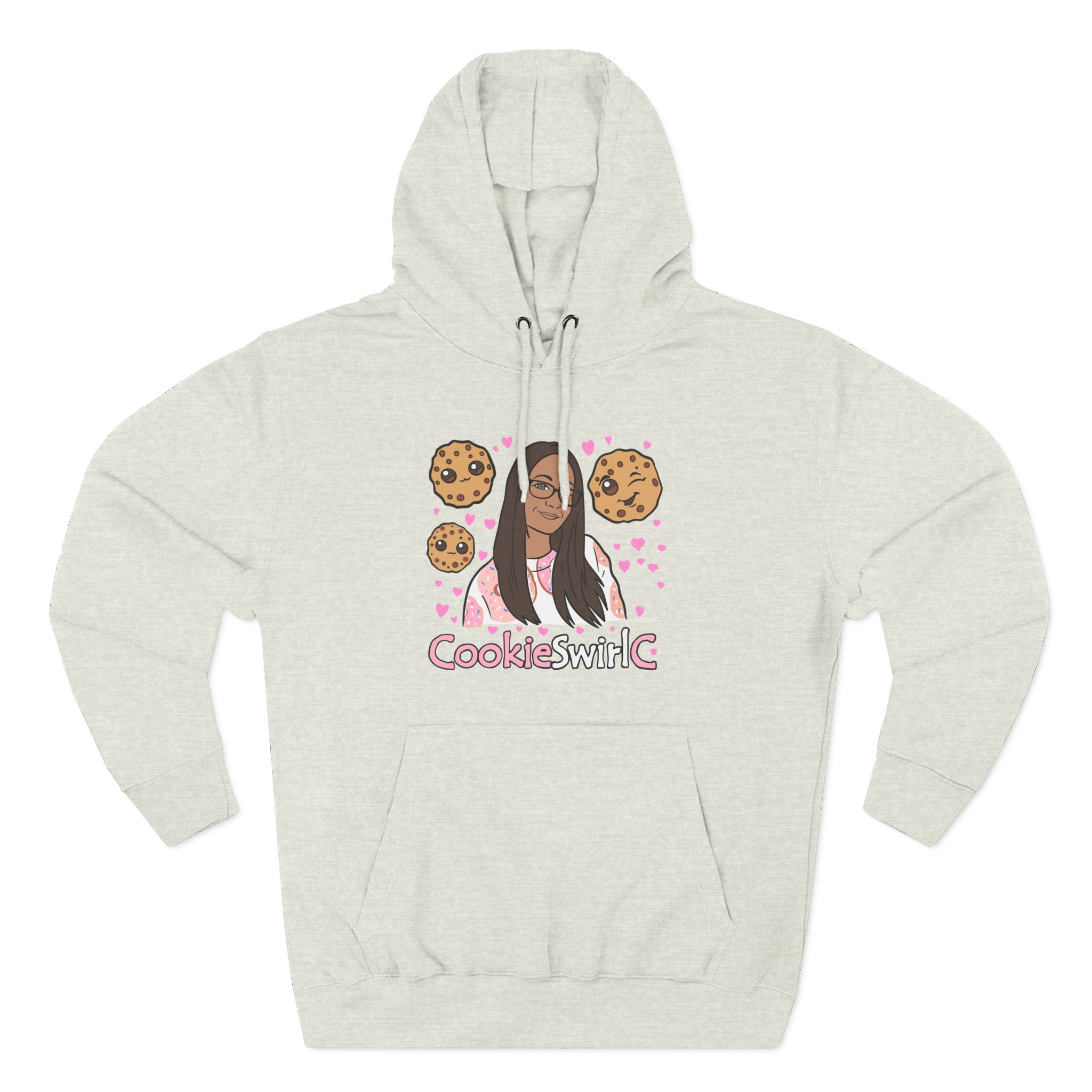 Cookieswirlc Three-Panel Fleece Hoodie