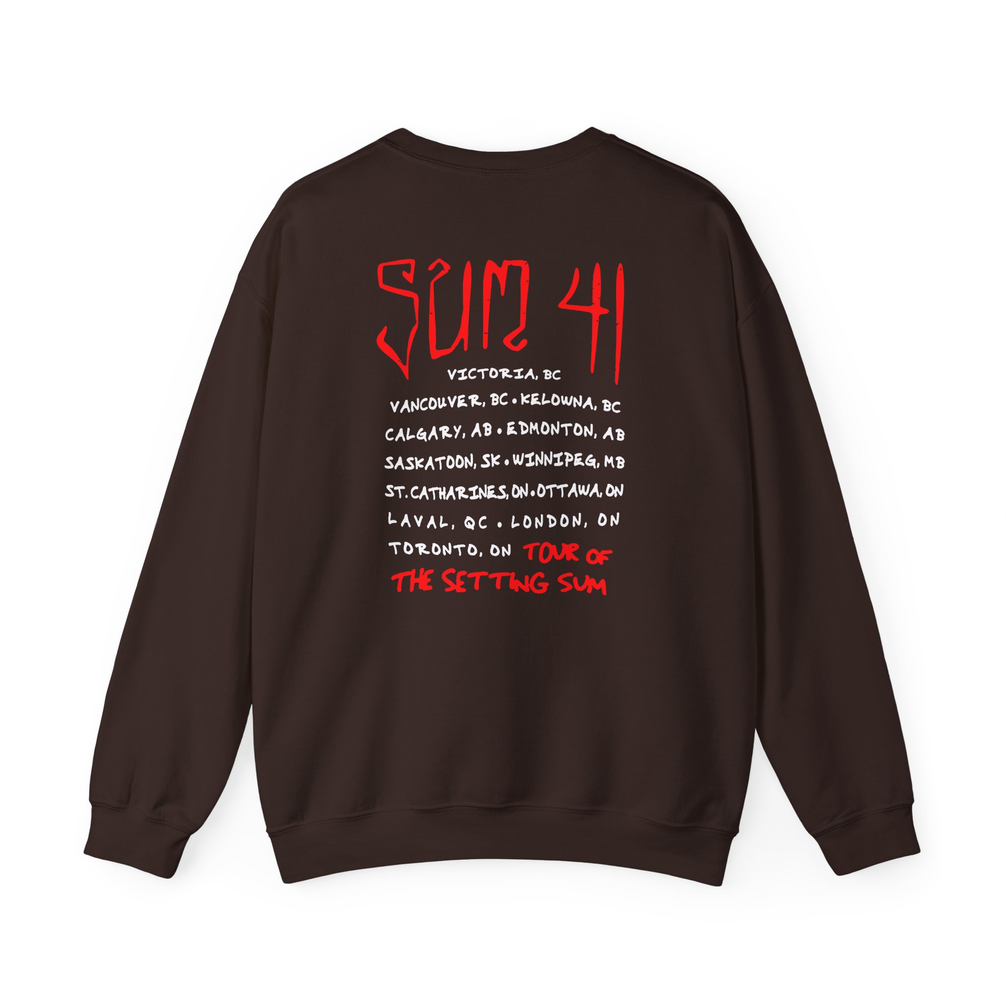 Sum 41 Skull Sketch Tour Unisex Heavy Blendâ„¢ Crewneck Sweatshirt