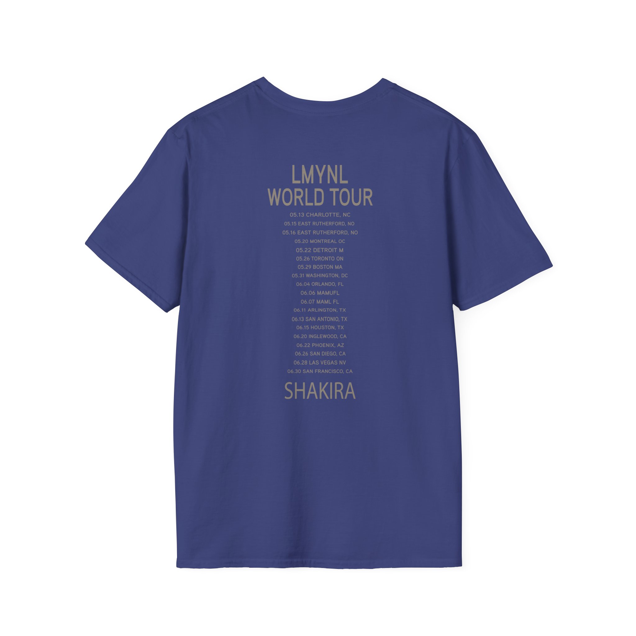 Shakira Dollar Bill Unisex Softstyle T-Shirt