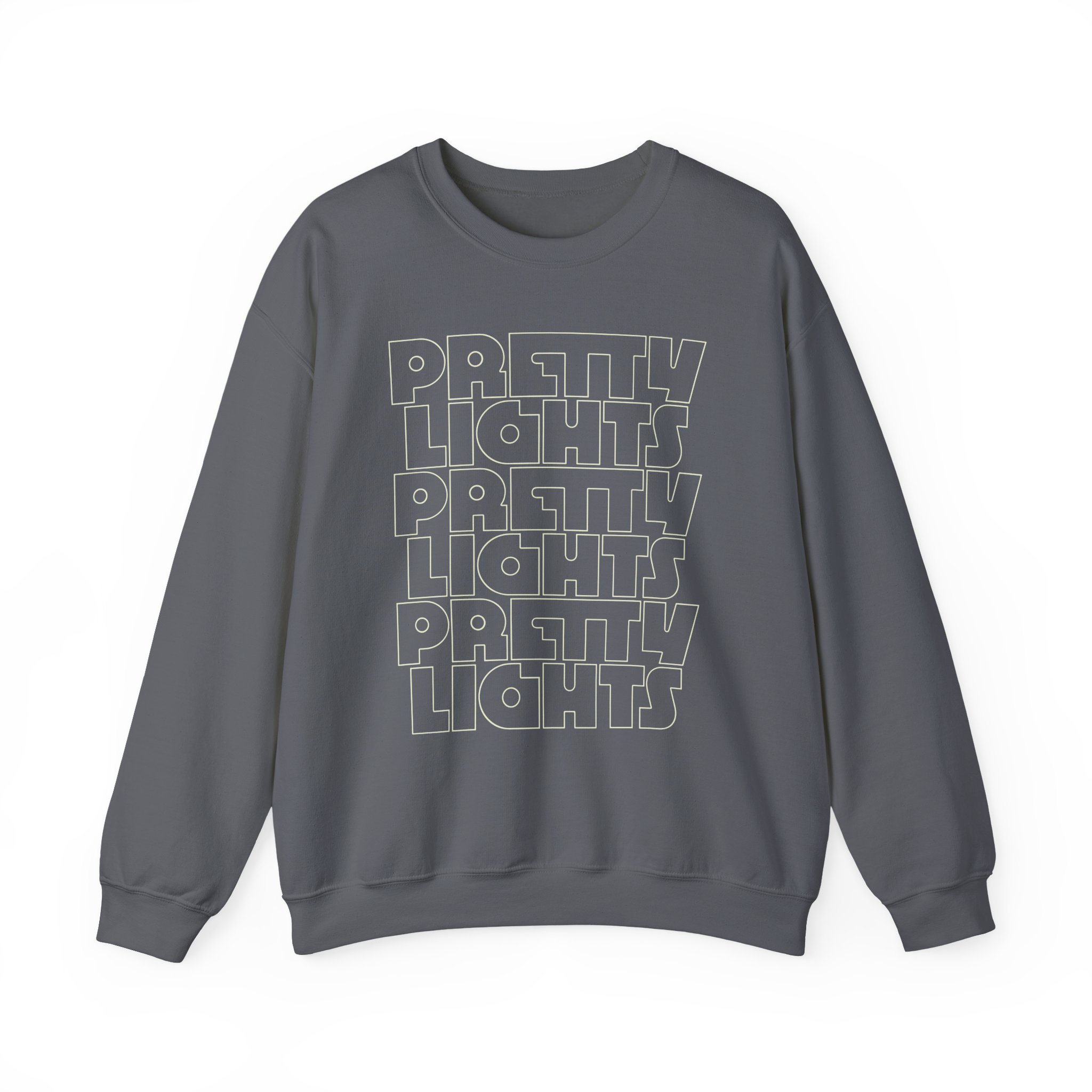 Pretty Lights Outline Stack Unisex Heavy Blendâ„¢ Crewneck Sweatshirt