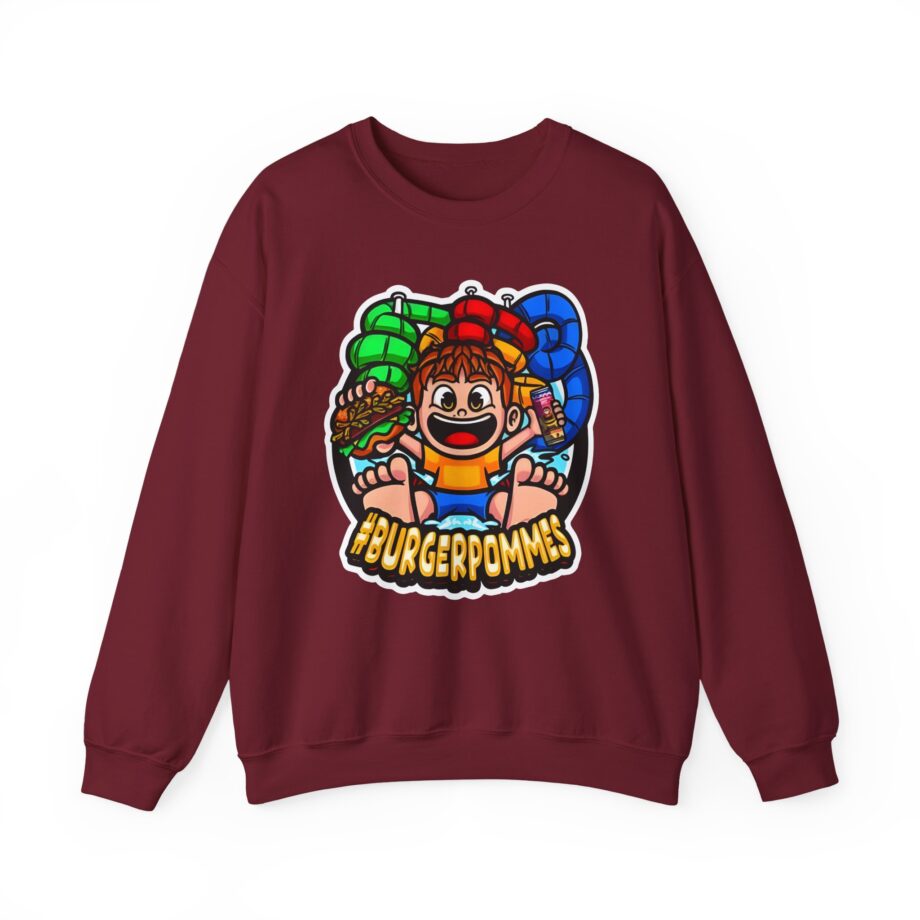 Burger Pommes Unisex Heavy Blend™ Crewneck Sweatshirt