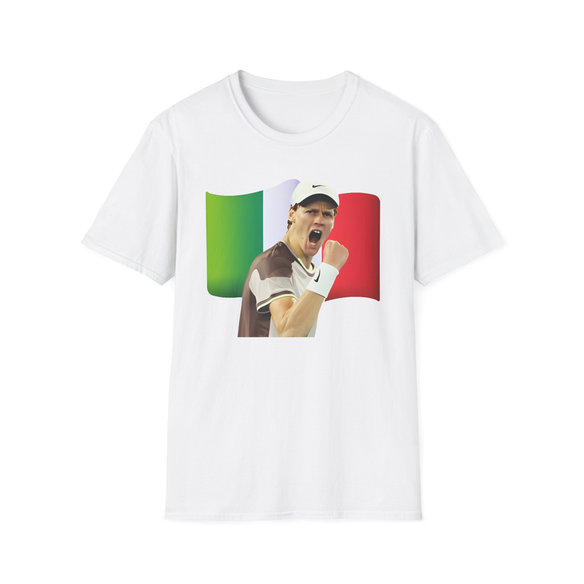 Jannik Sinner Italian Tennis Star Fan Unisex Softstyle T-Shirt
