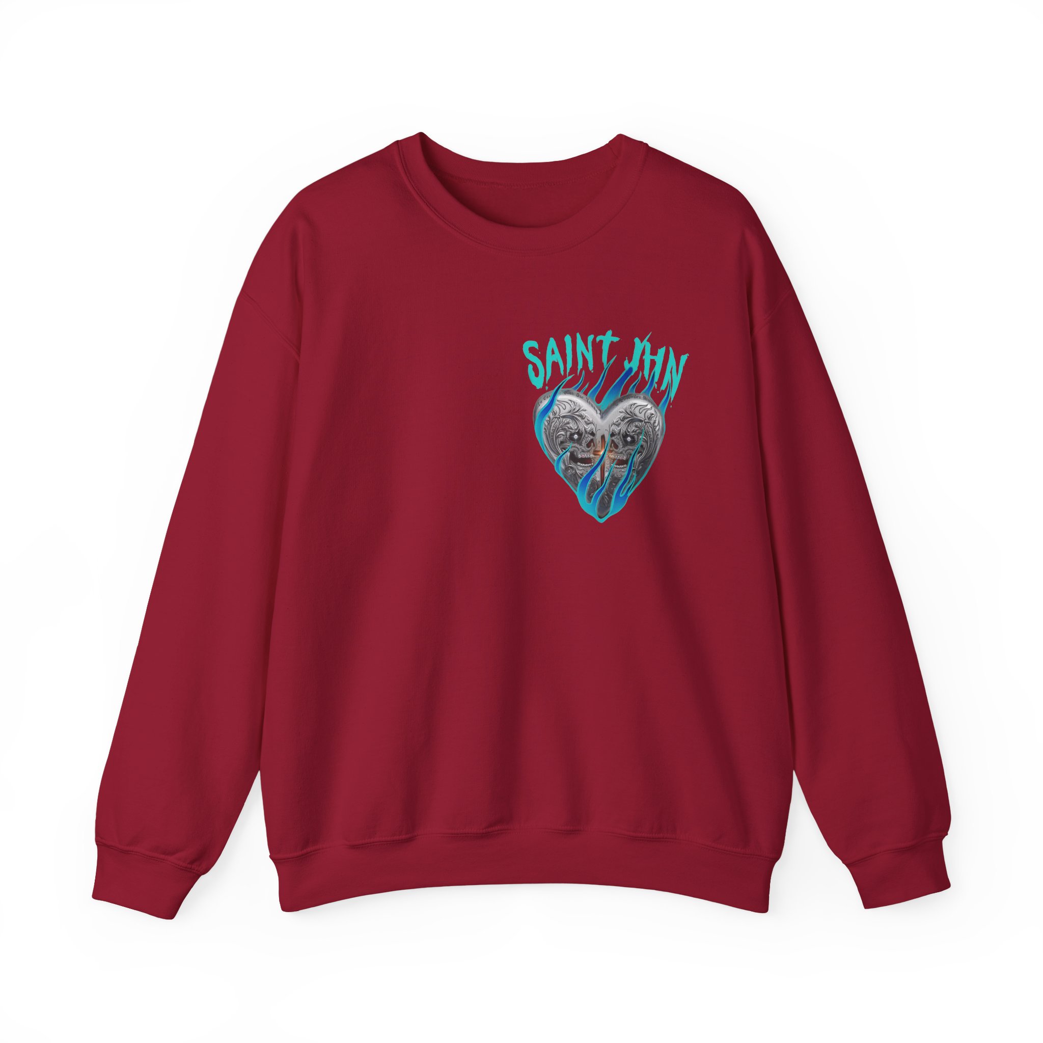 Saint Jhn Chromedd Hearts Icwbdy Unisex Heavy Blendâ„¢ Crewneck Sweatshirt
