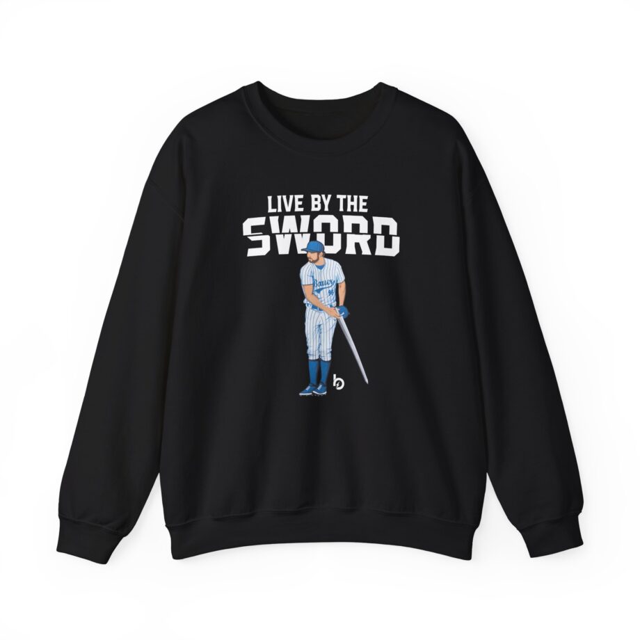 Trevor Bauer Live By The Sword Unisex Heavy Blend™ Crewneck Sweatshirt