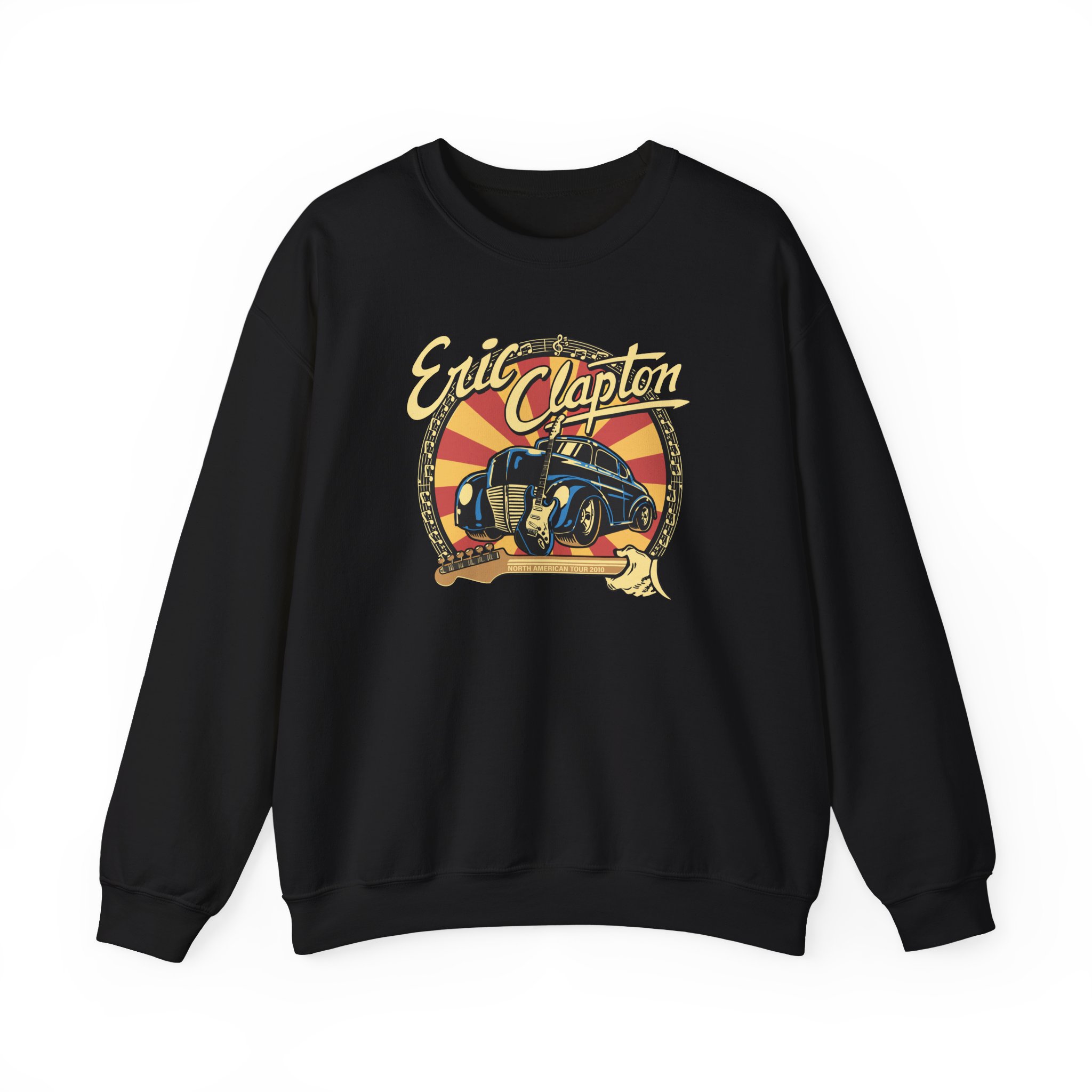 Eric Clapton 2010 North American Tour Unisex Heavy Blendâ„¢ Crewneck Sweatshirt