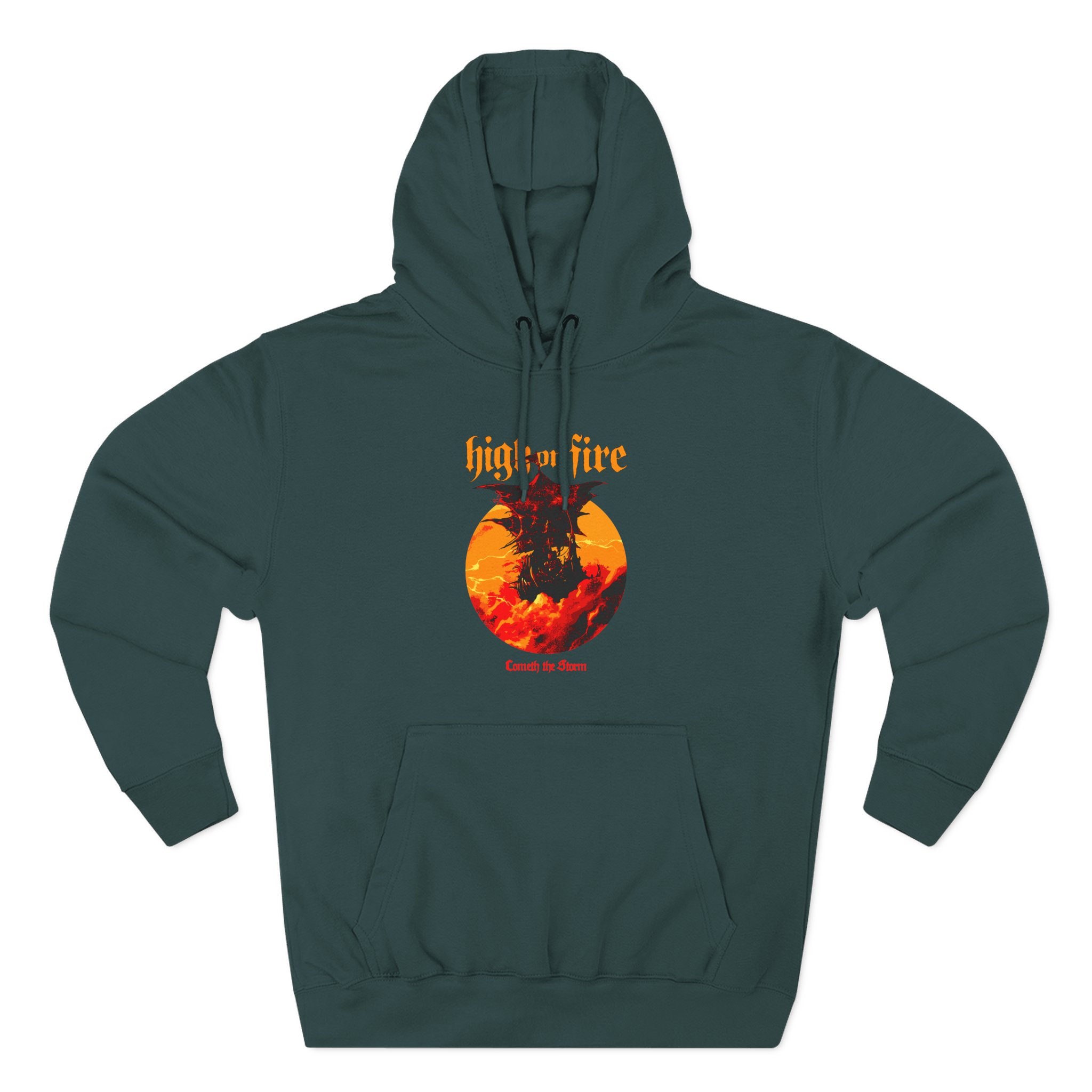 High on Fire Cometh the Storm Three-Panel Fleece Hoodie