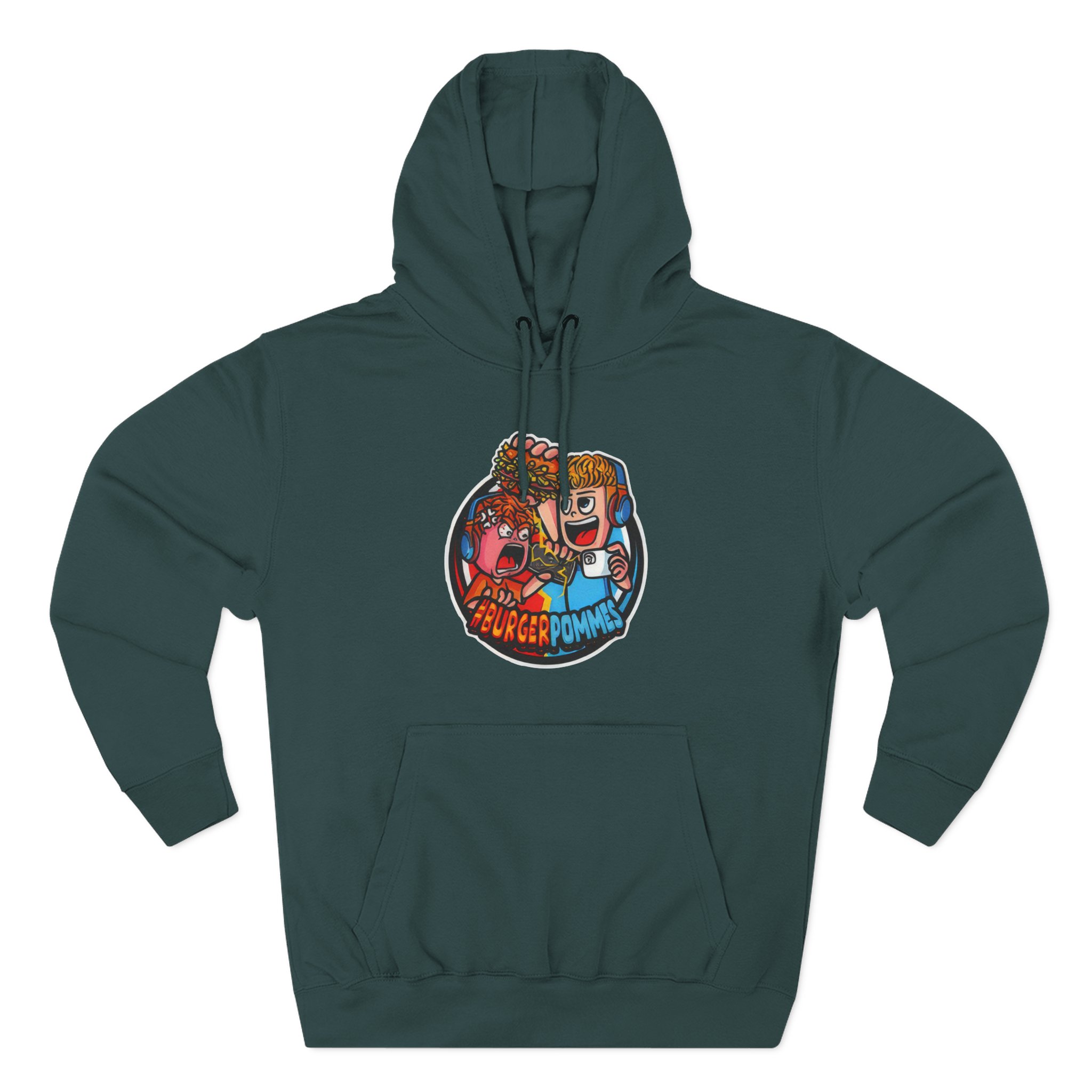 Burger Pommes Three-Panel Fleece Hoodie