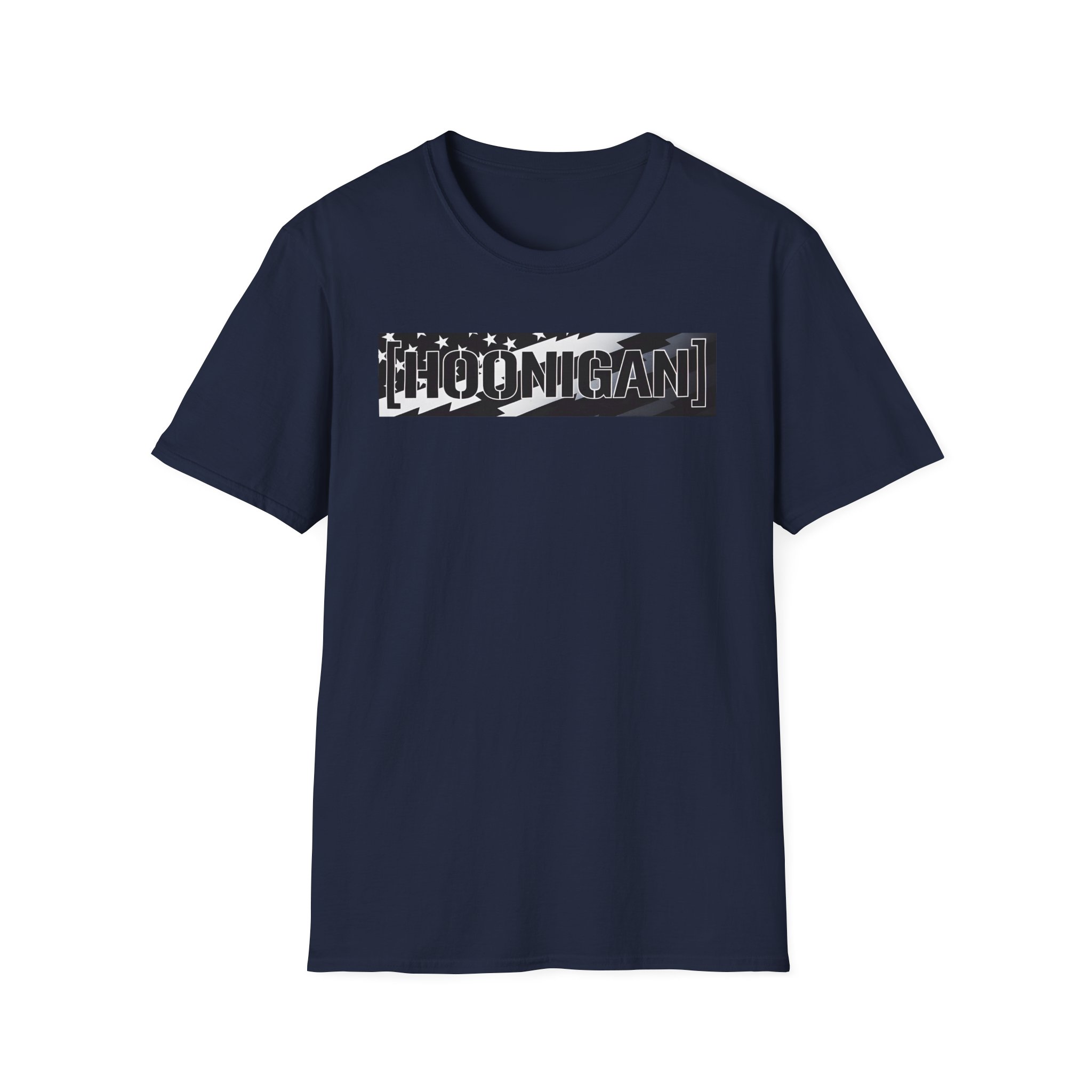 Ken Block Hoonigan Stars & Stripes Censor Bar Unisex Softstyle T-Shirt