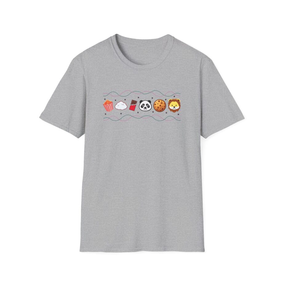 Harlow and Popcorn Emoji Unisex Softstyle T-Shirt