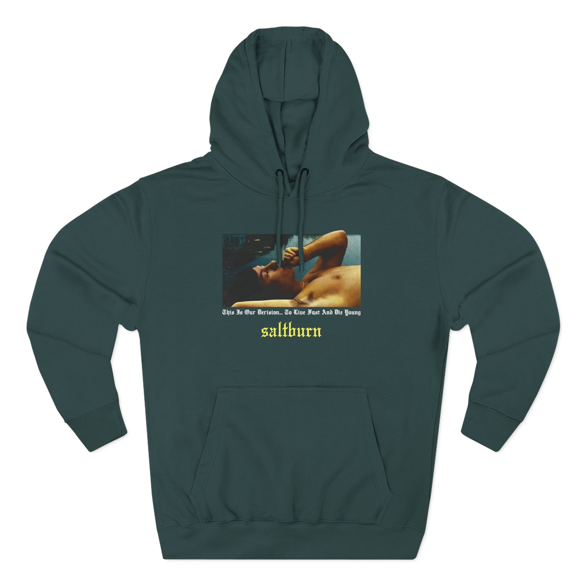Saltburn This Is Our Derision Three-Panel Fleece Hoodie