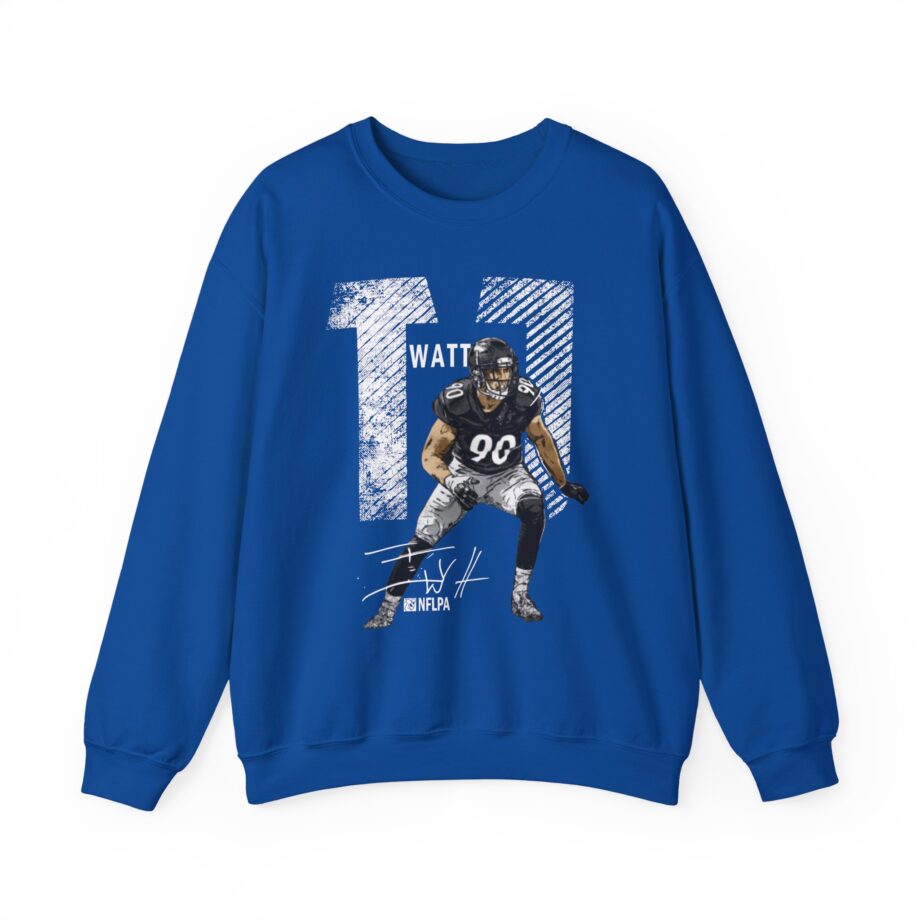 Tj Watt Mega Bold Unisex Heavy Blend™ Crewneck Sweatshirt