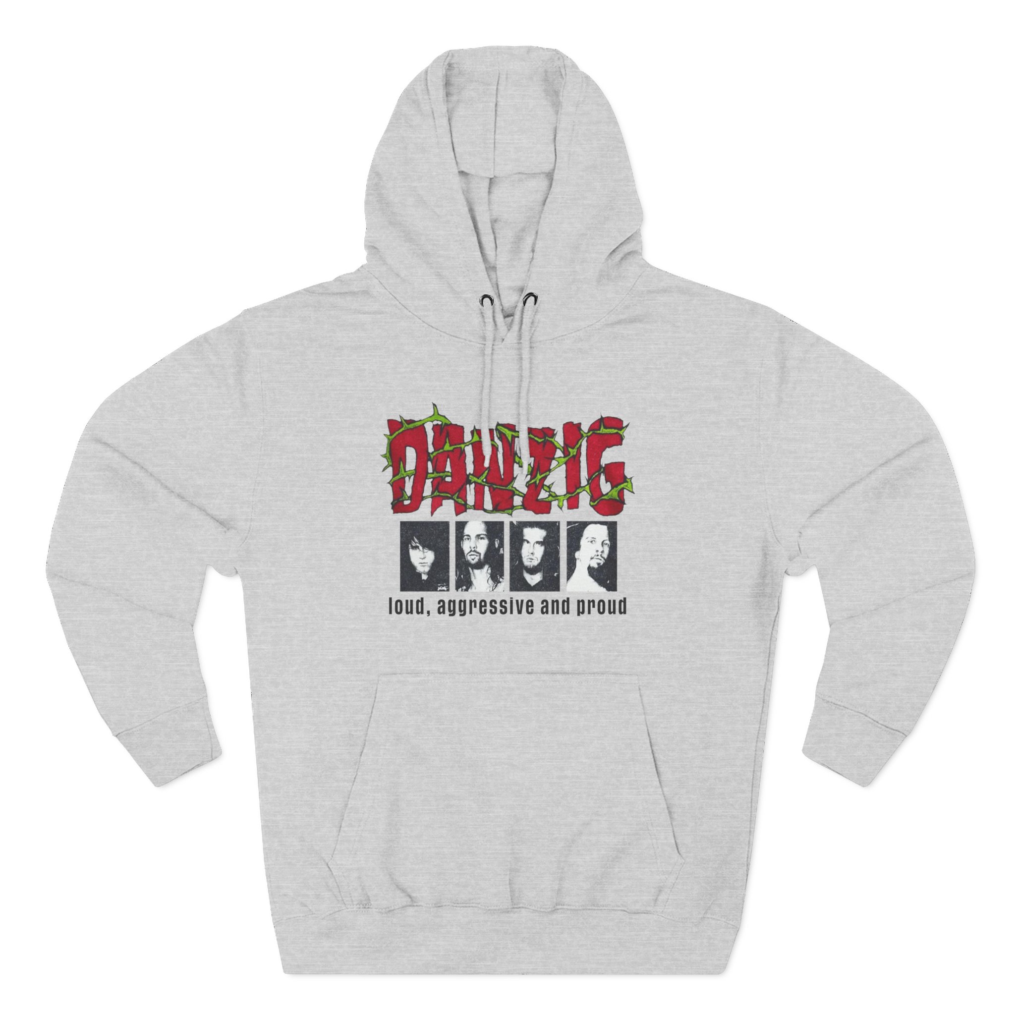 Danzig Loud Aggressive and Proud Three-Panel Fleece Hoodie