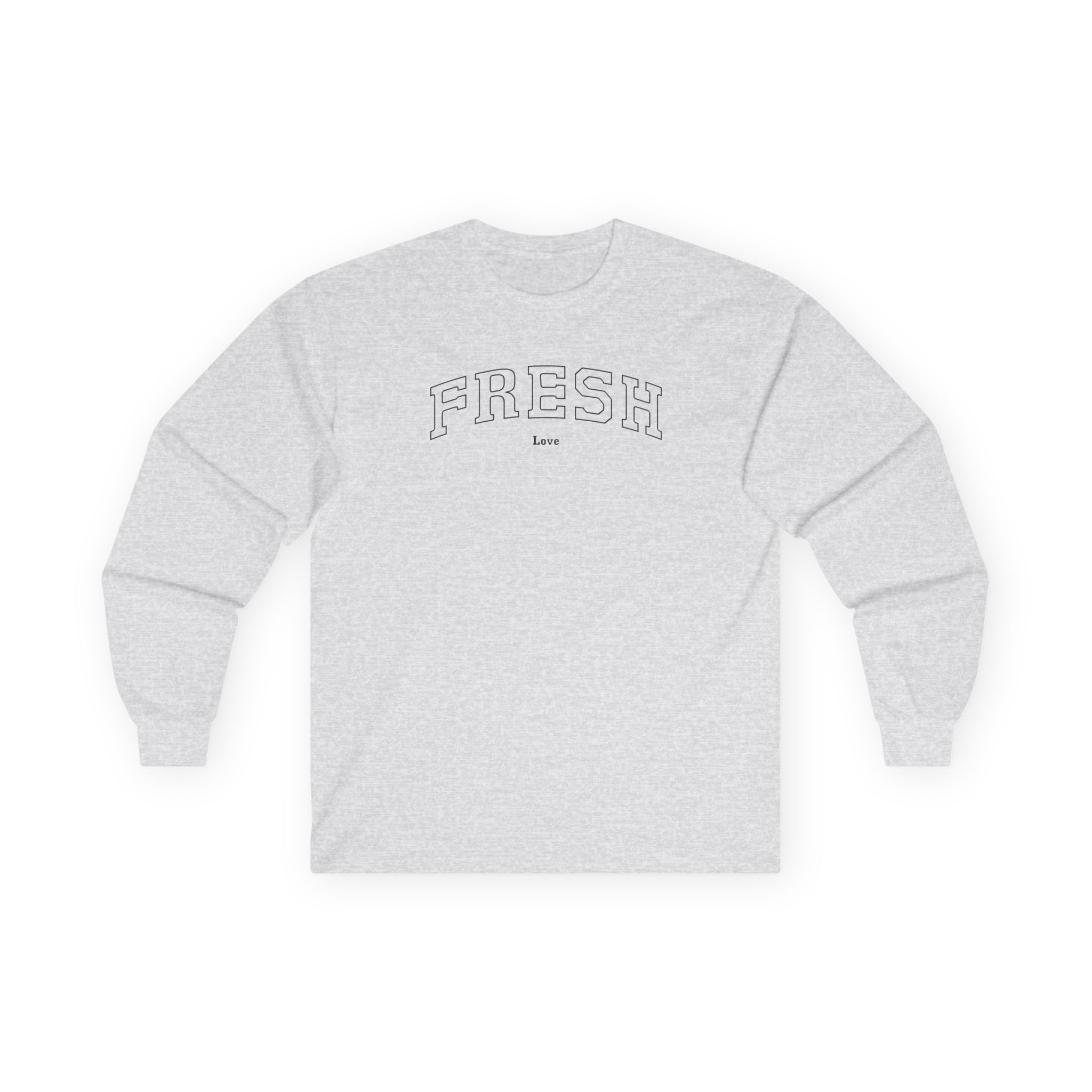 Fresh Love Varsity Unisex Ultra Cotton Long Sleeve Tee