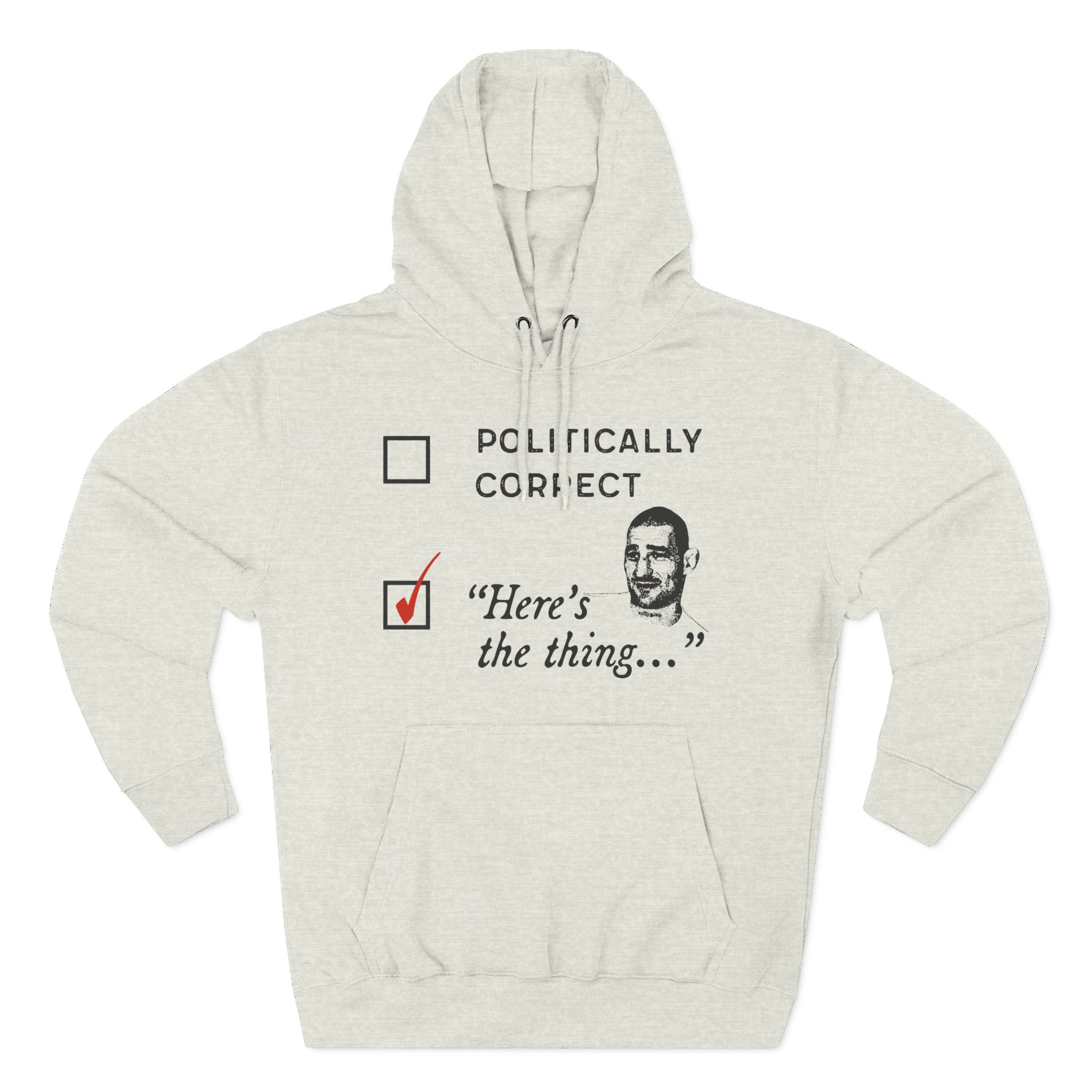 Sean Strickland Here's the Thing Three-Panel Fleece Hoodie