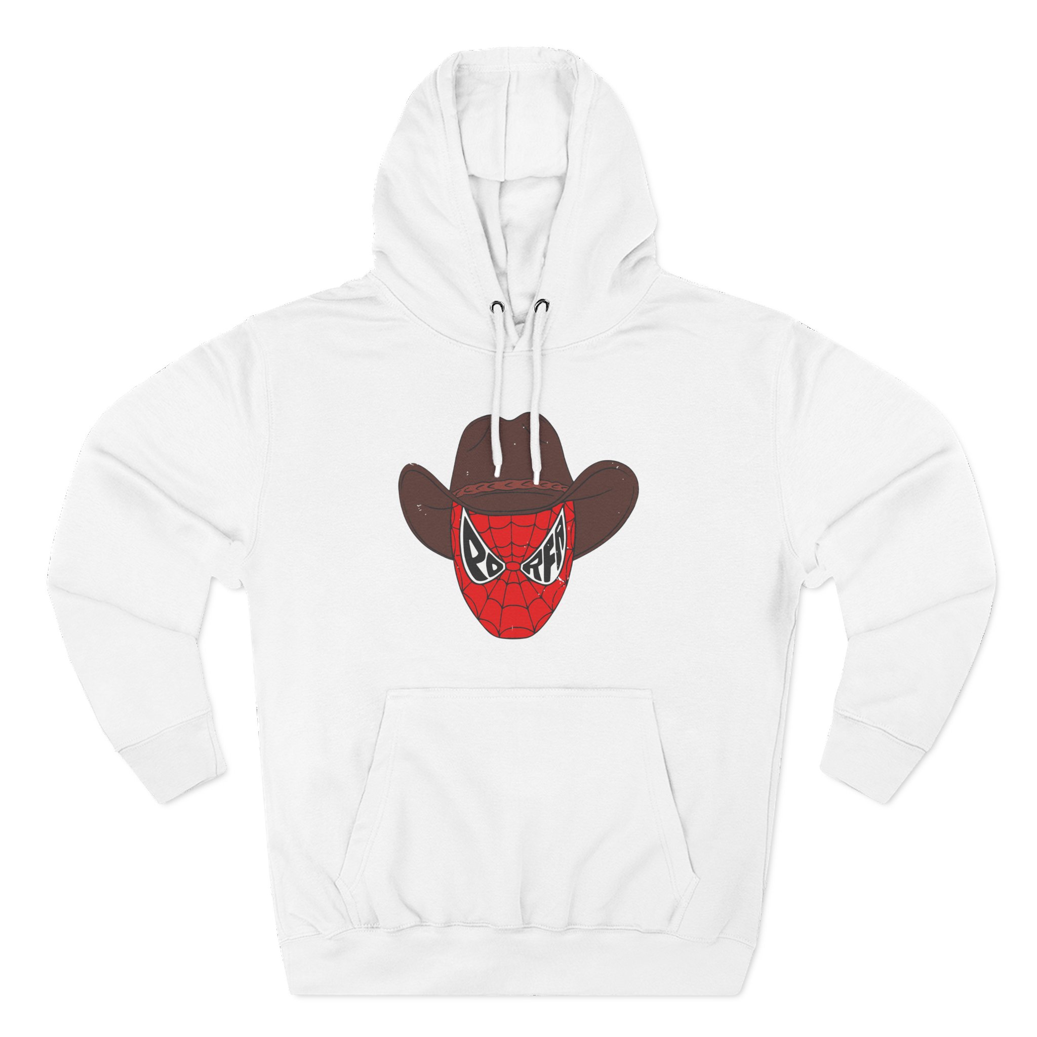 Porfa Spider Man Cowboy Hat Three-Panel Fleece Hoodie