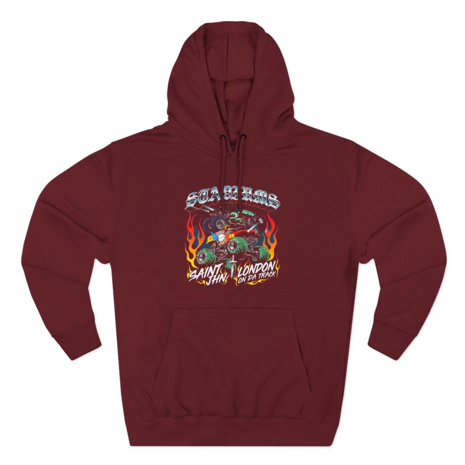 Saint Jhn Stadiums With London on Da Track Three-Panel Fleece Hoodie
