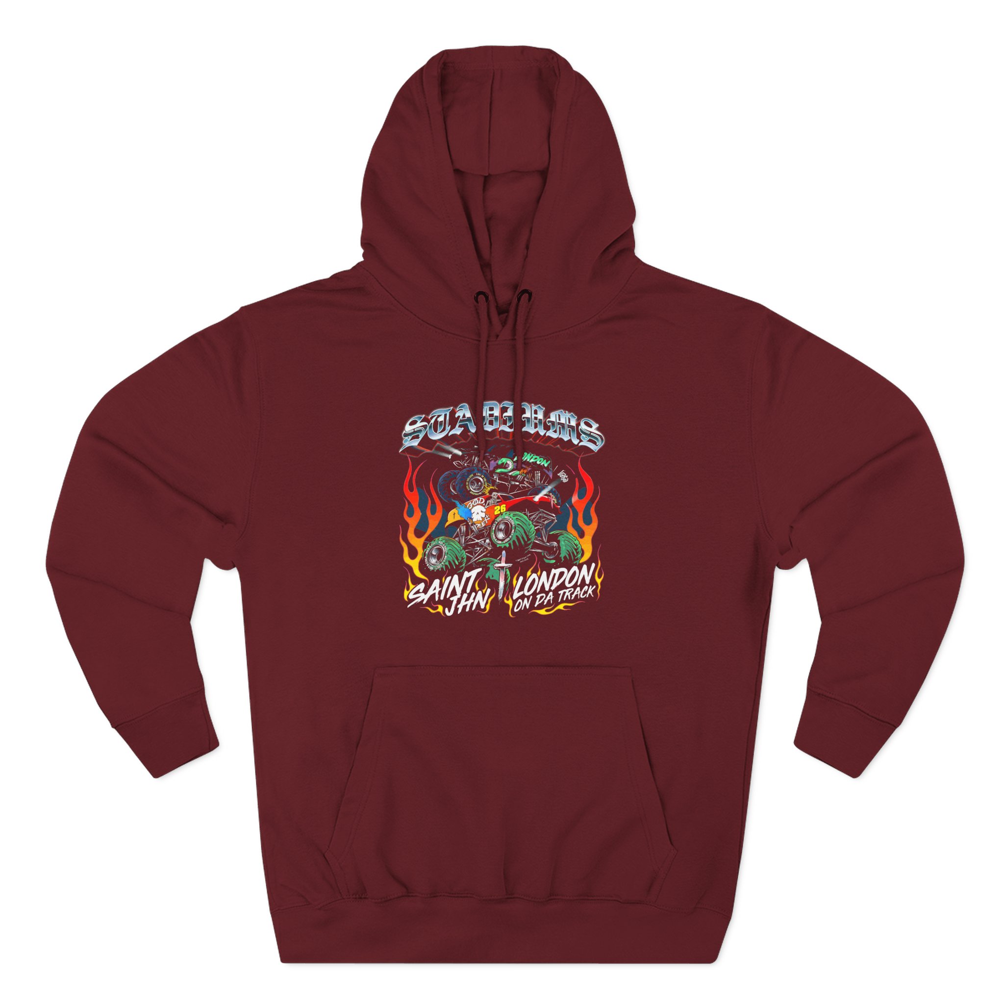 Saint Jhn Stadiums With London on Da Track Three-Panel Fleece Hoodie