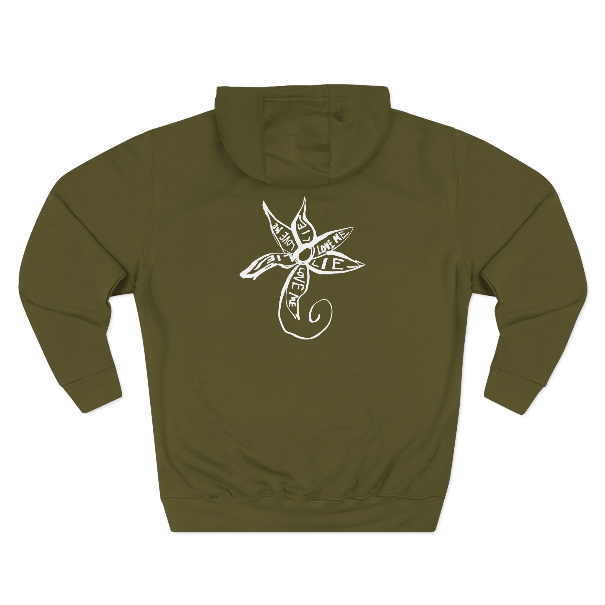 Rosalia Llylm Flower Three-Panel Fleece Hoodie