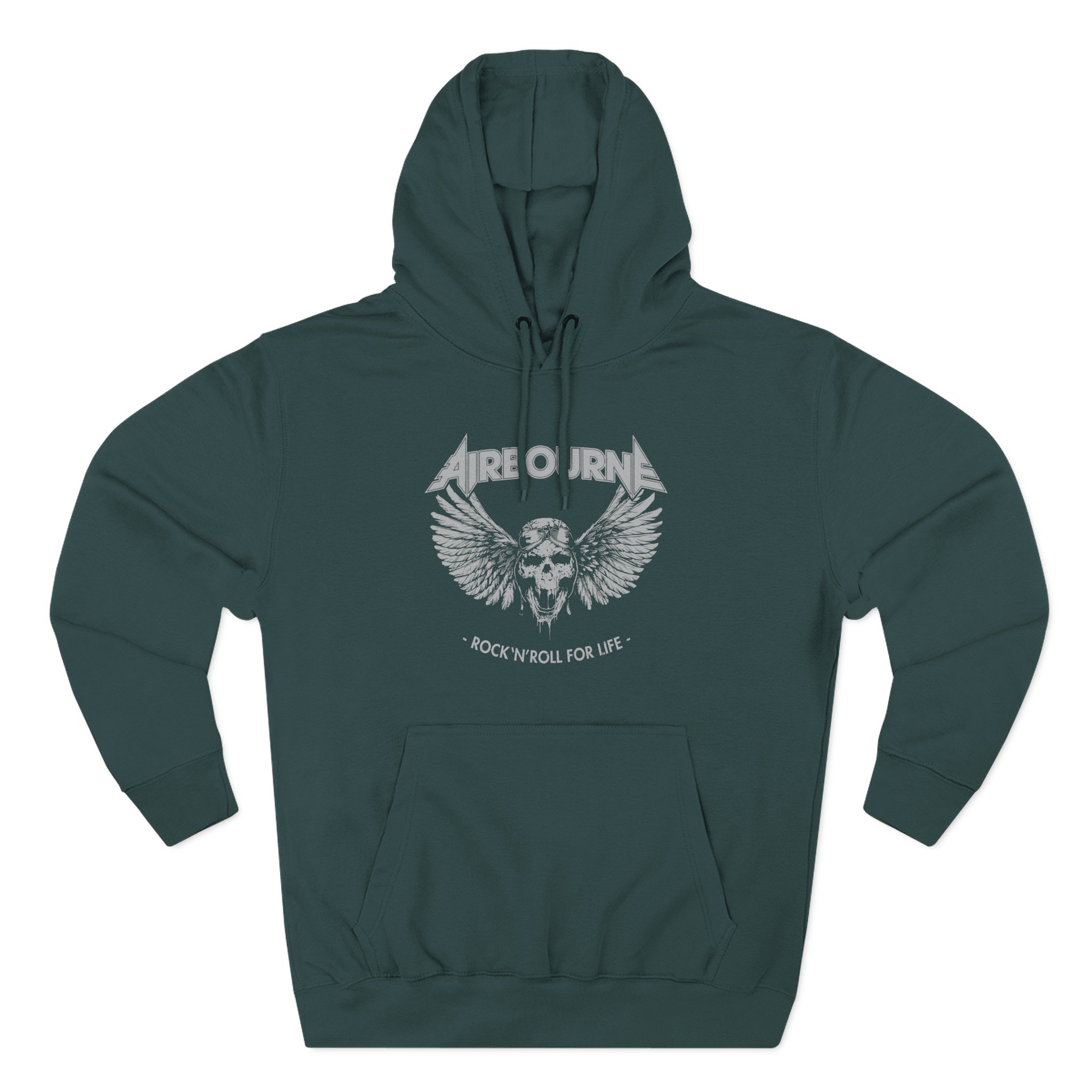 Airbourne - Rock N Roll for Life Three-Panel Fleece Hoodie