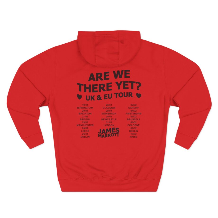 James Marriott 2024 Tour Logo Three-Panel Fleece Hoodie