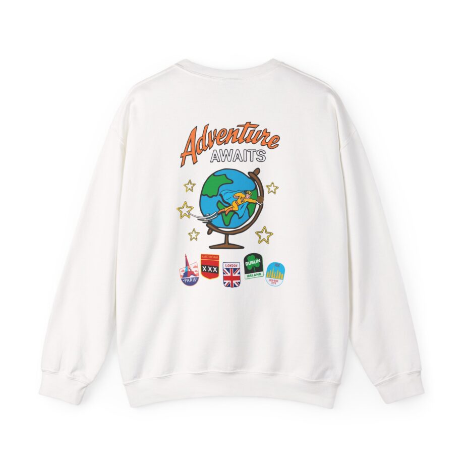 Ryan Trahan One Cent Adventure Awaits Travel Club Unisex Heavy Blend™ Crewneck Sweatshirt