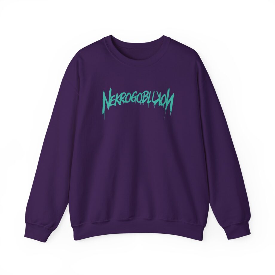 Nekrogoblikon Goblin Mode Crystal Wash Unisex Heavy Blend™ Crewneck Sweatshirt