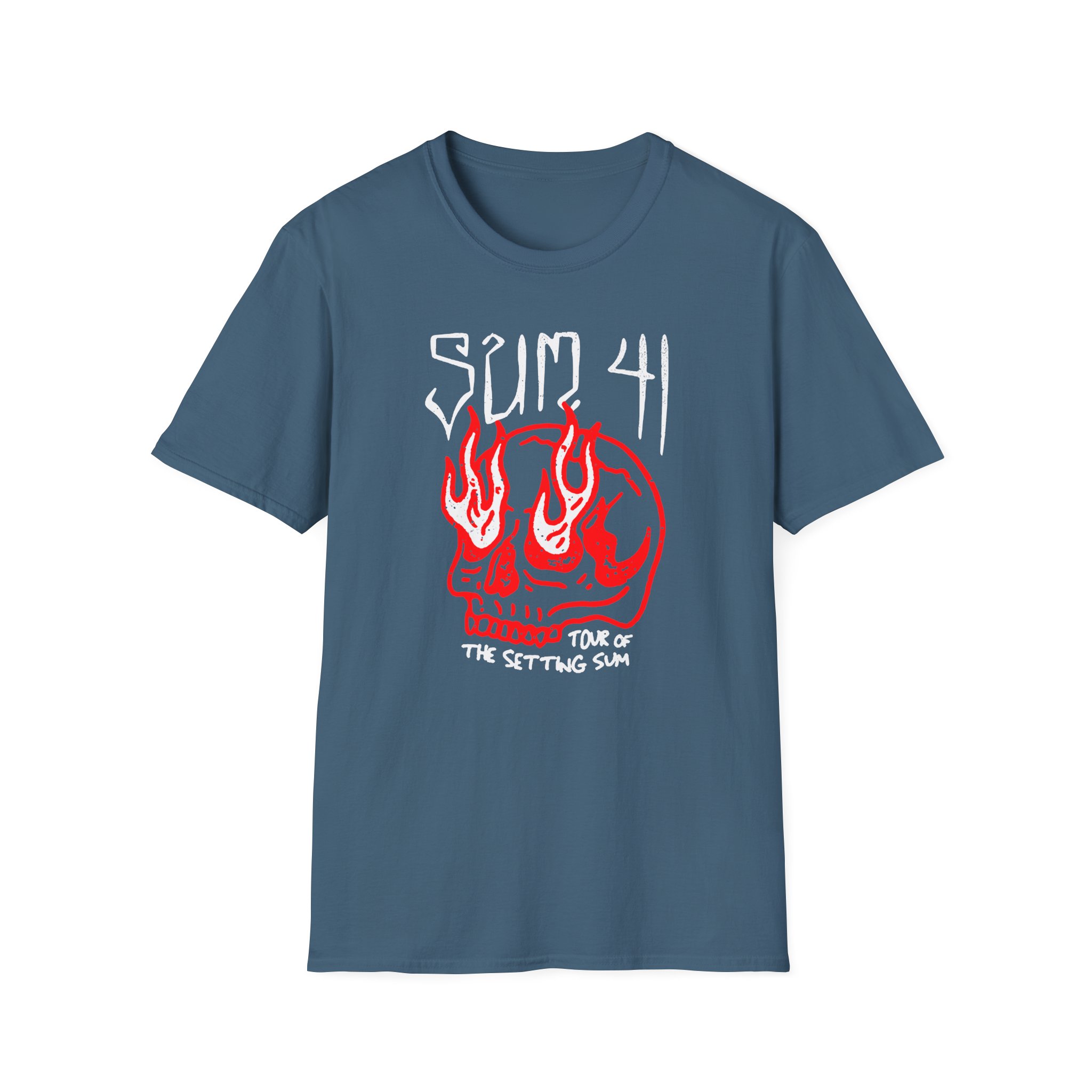 Sum 41 Skull Sketch Tour Unisex Softstyle T-Shirt