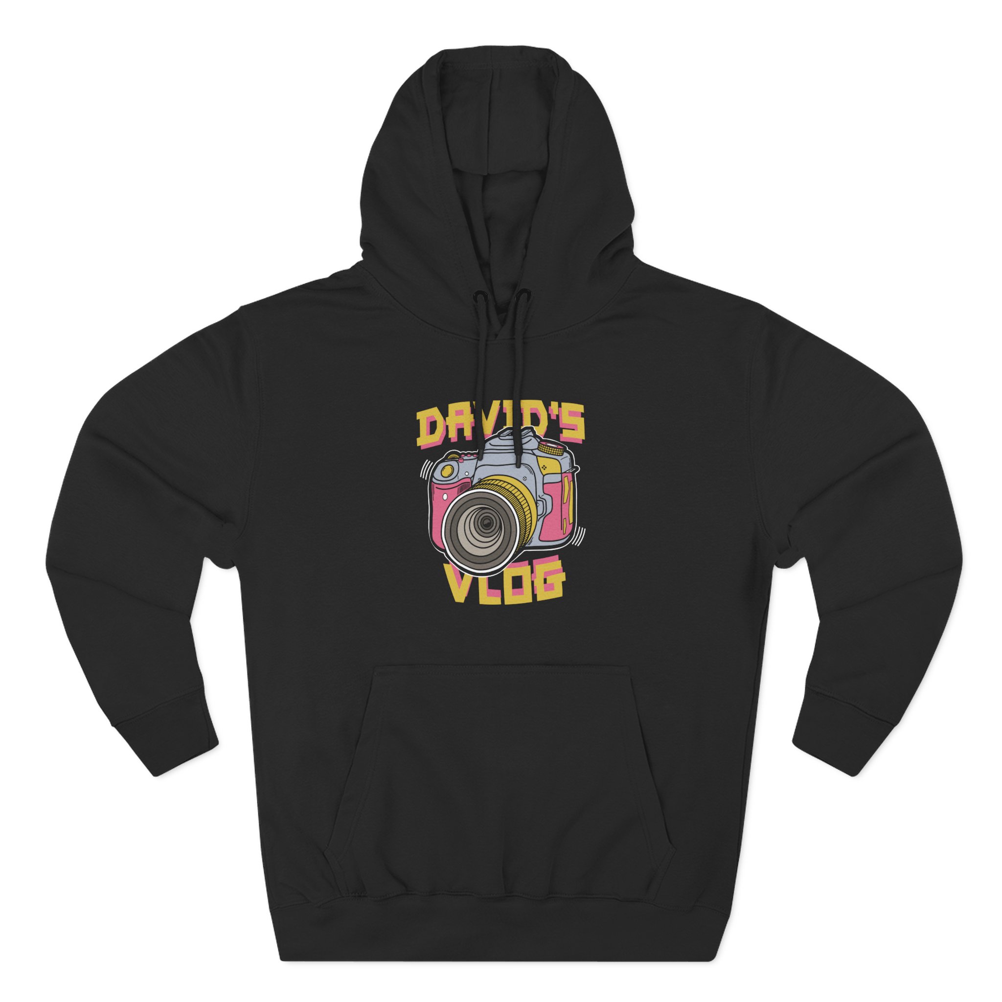 David Dobrik  David's Vlog Three-Panel Fleece Hoodie