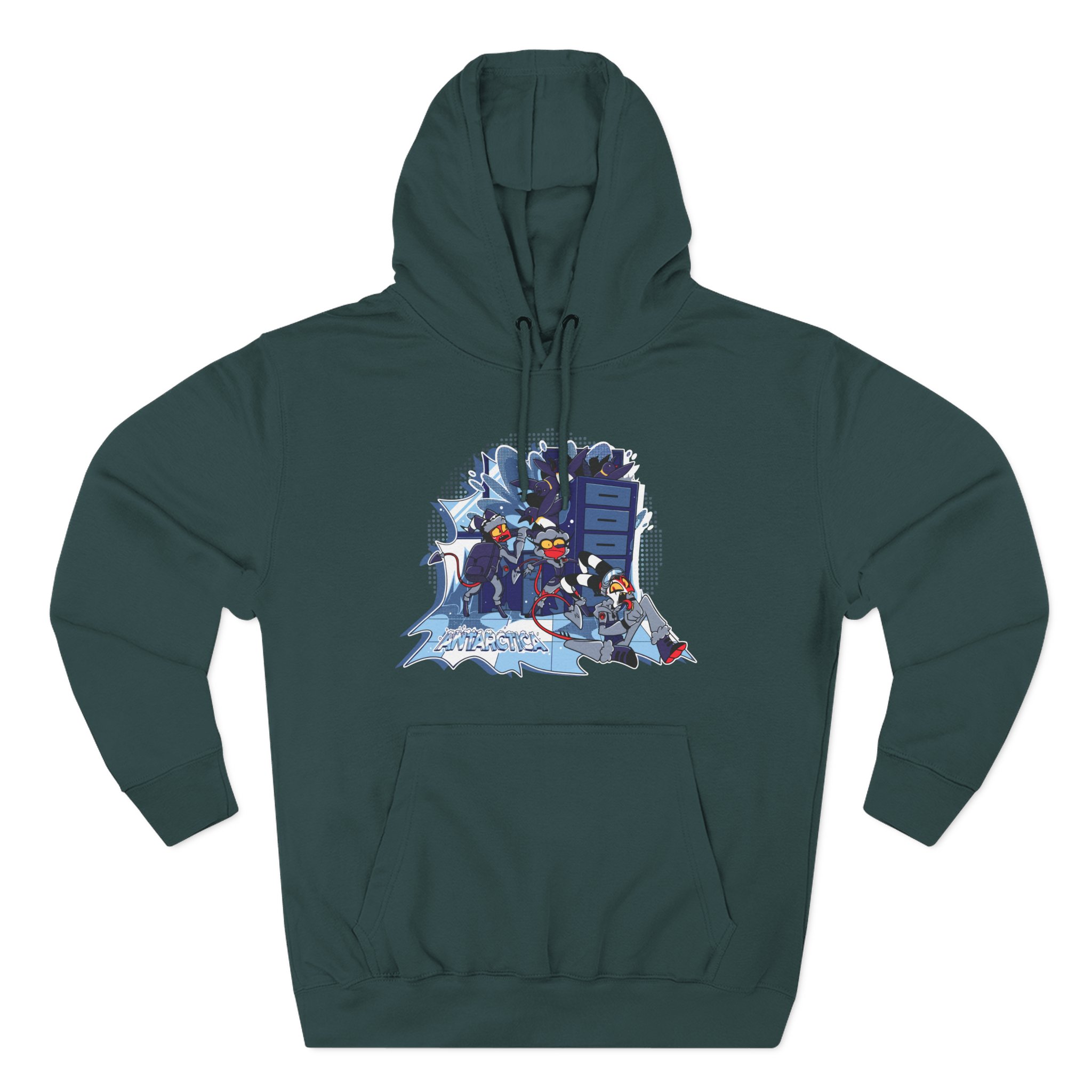 Vivziepop Antarctica Three-Panel Fleece Hoodie