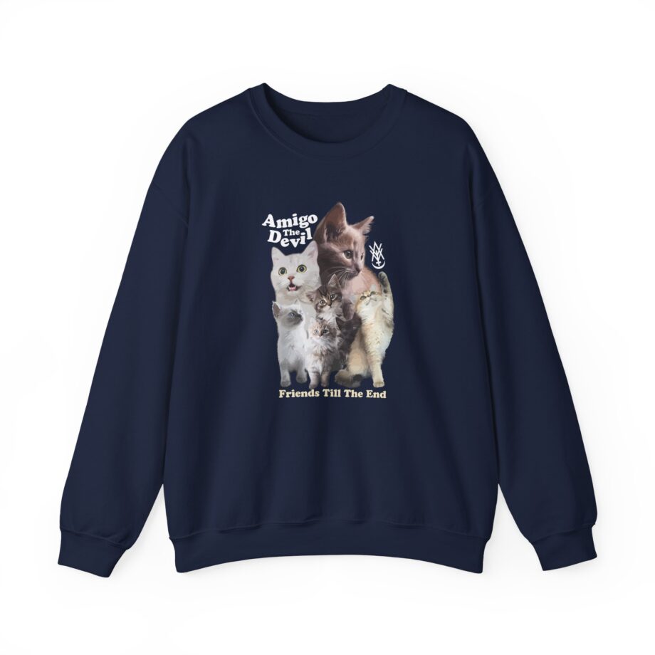Amigo the Devil  Too Many Puppies Unisex Heavy Blend™ Crewneck Sweatshirt