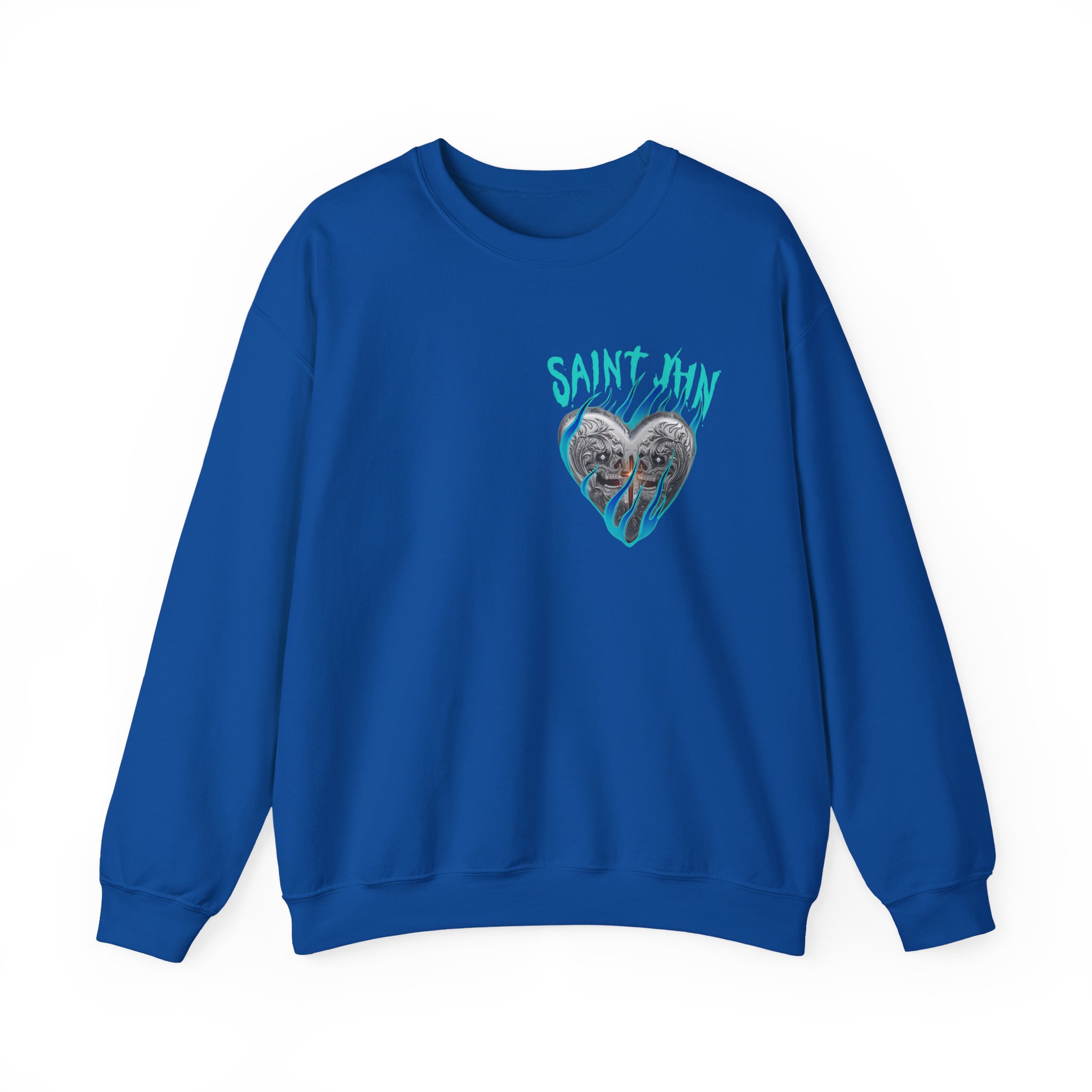 Saint Jhn Chromedd Hearts Icwbdy Unisex Heavy Blendâ„¢ Crewneck Sweatshirt