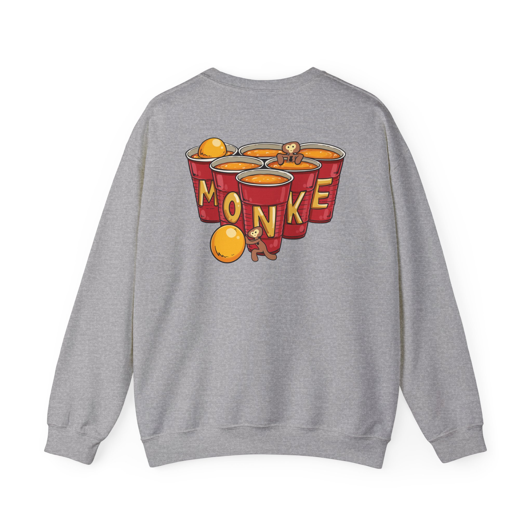 Spoonkidv Monke Pong Unisex Heavy Blendâ„¢ Crewneck Sweatshirt