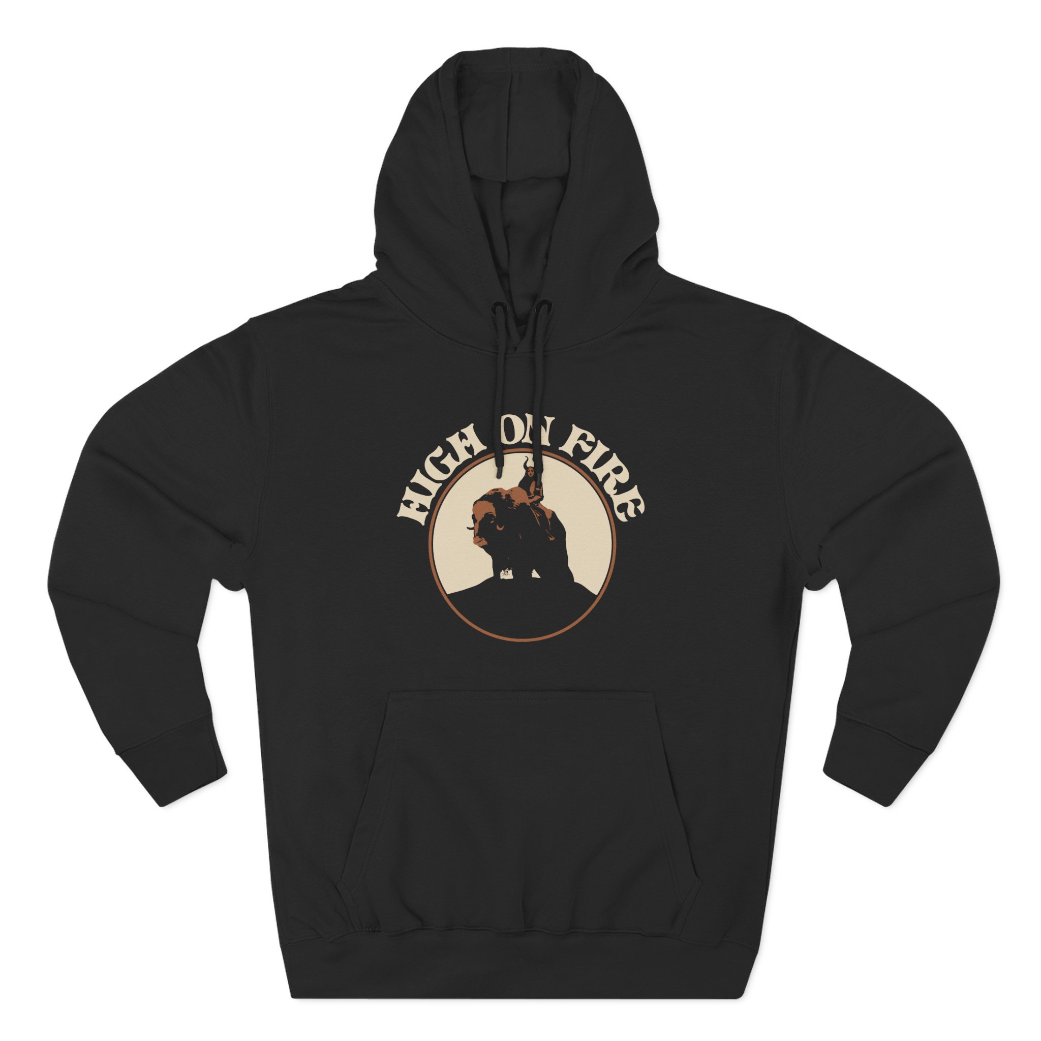 High on Fire Musk Ox Rider Three-Panel Fleece Hoodie