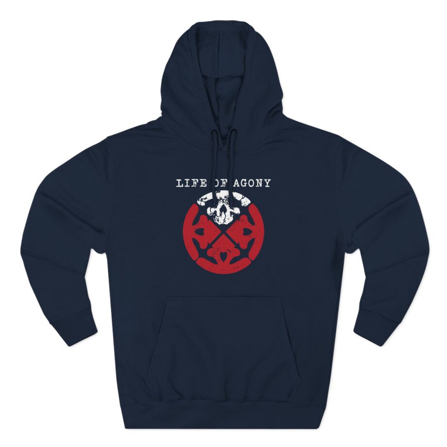 Vtg Life of Agony Band Music Star Three-Panel Fleece Hoodie