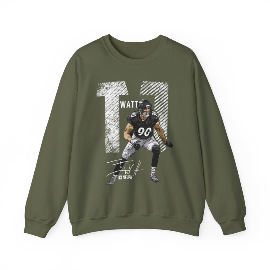 Tj Watt Mega Bold Unisex Heavy Blend™ Crewneck Sweatshirt