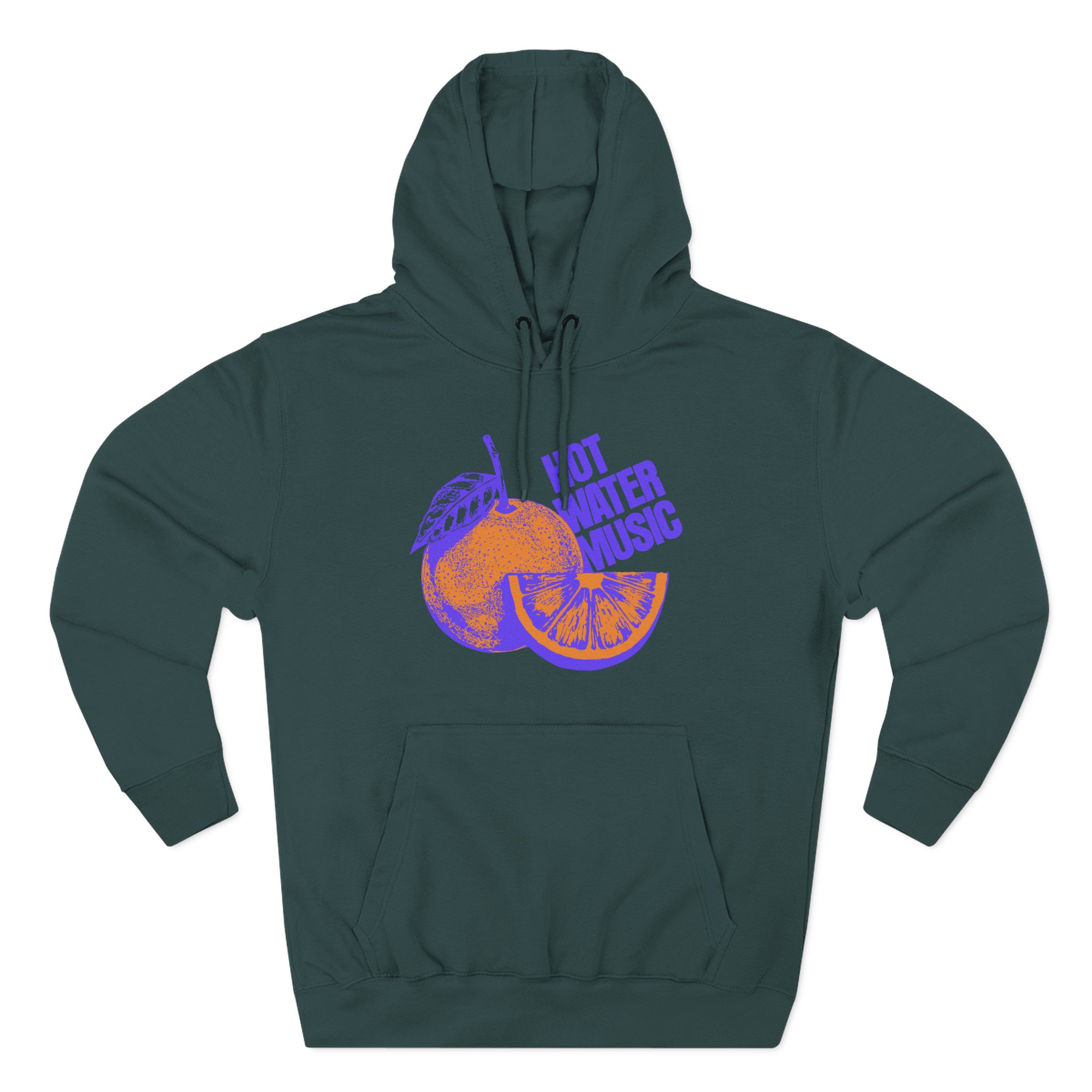Hot Water Music Florida Orange Three-Panel Fleece Hoodie