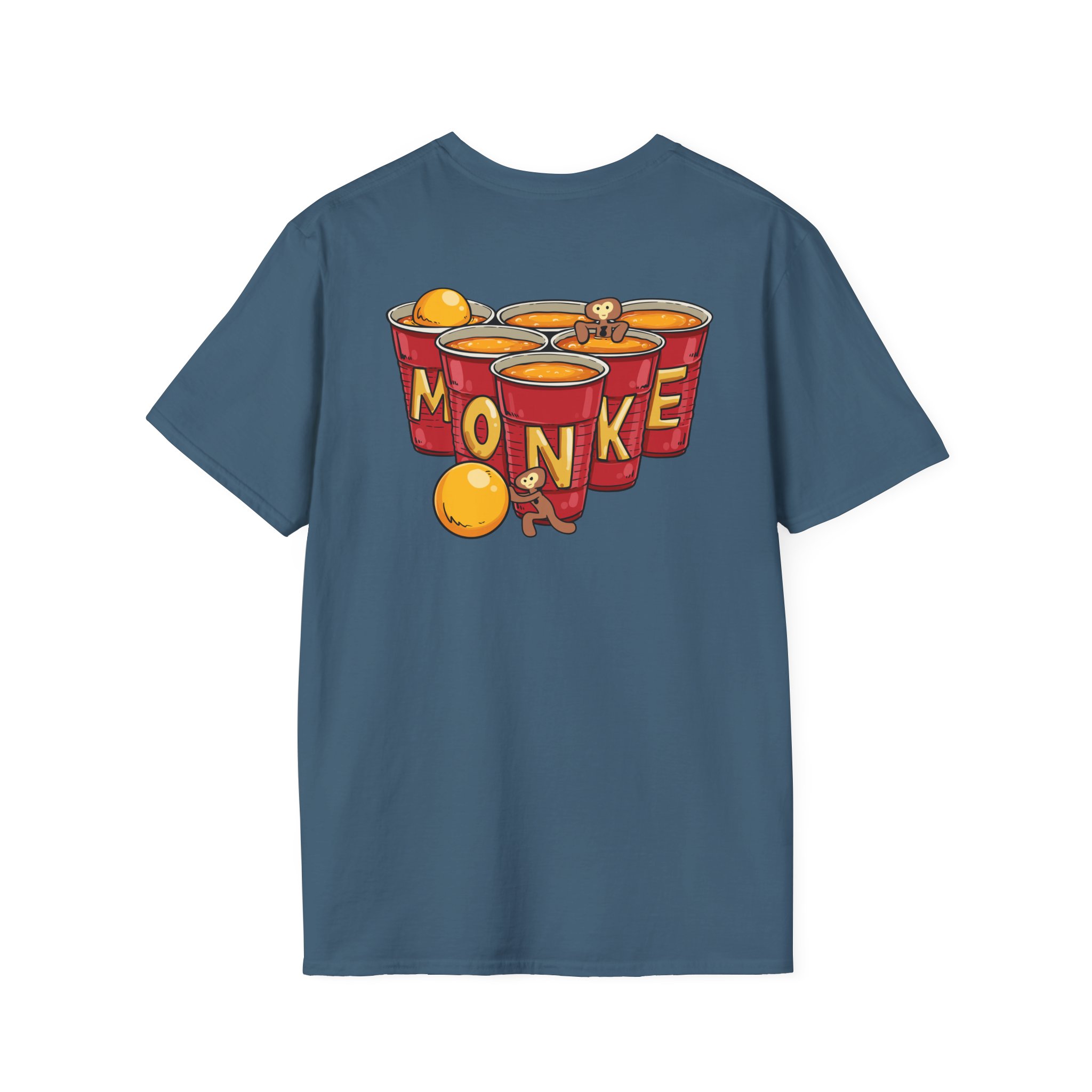 Spoonkidv Monke Pong Unisex Softstyle T-Shirt