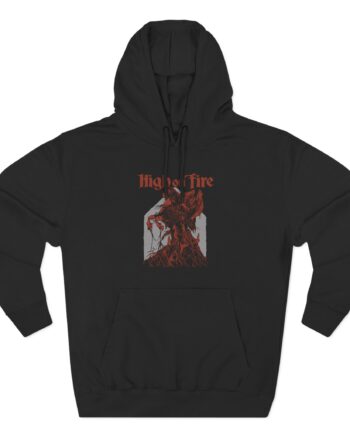 High on Fire Dark Horse Three-Panel Fleece Hoodie