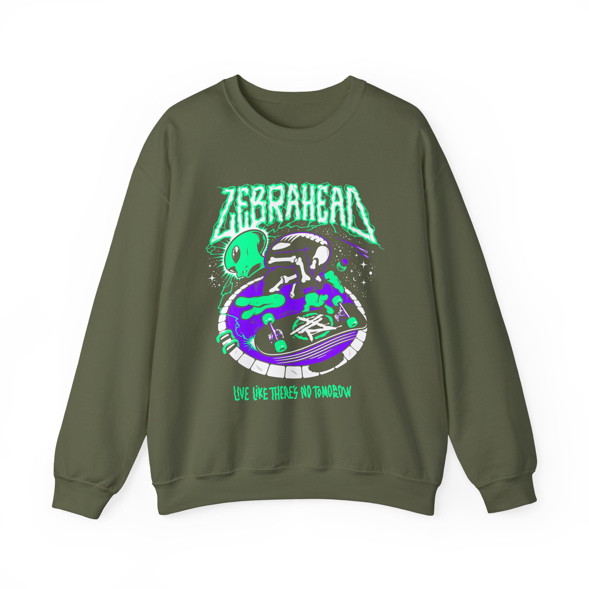 Zebrahead Alien Unisex Heavy Blendâ„¢ Crewneck Sweatshirt