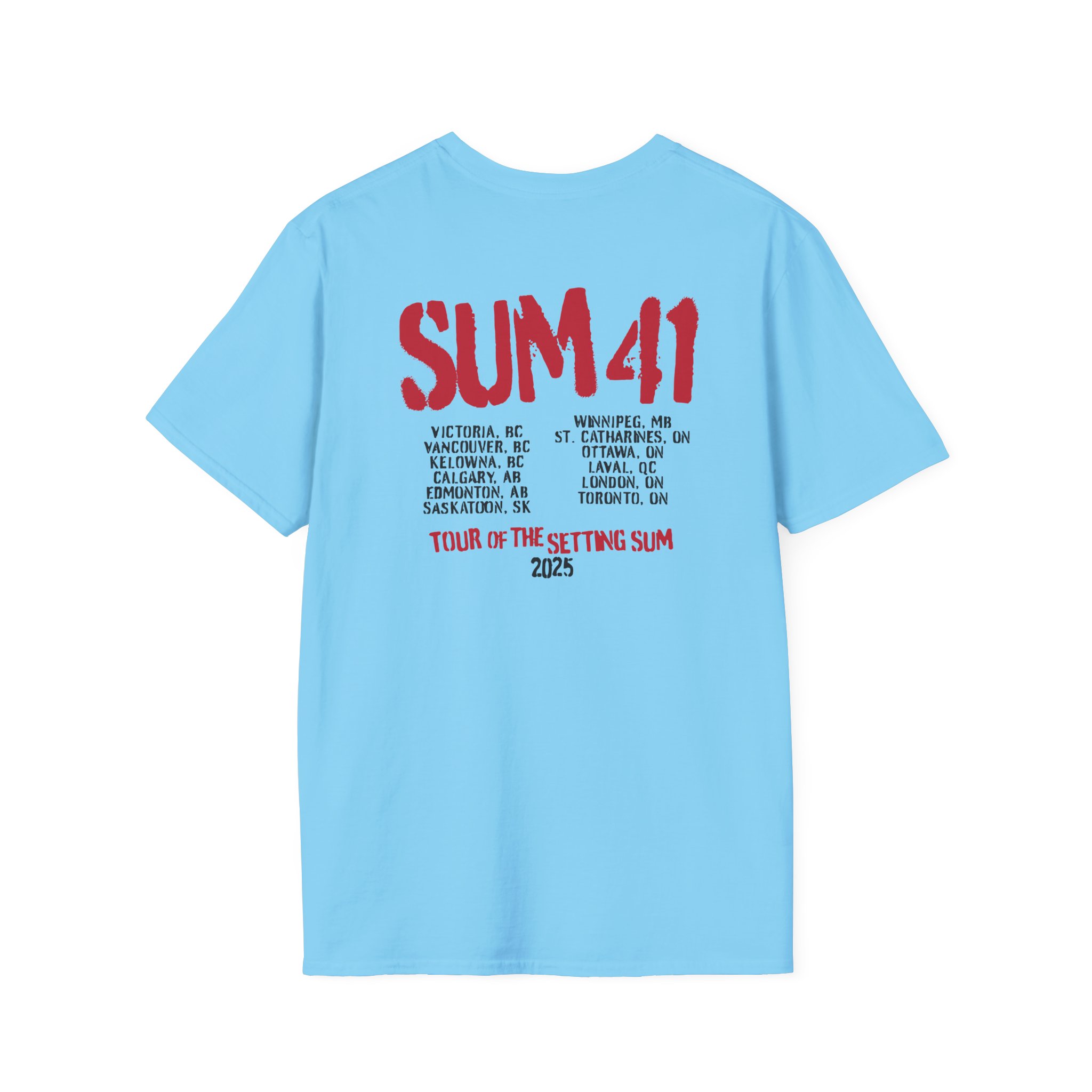 Sum 41 the Final Tour Unisex Softstyle T-Shirt