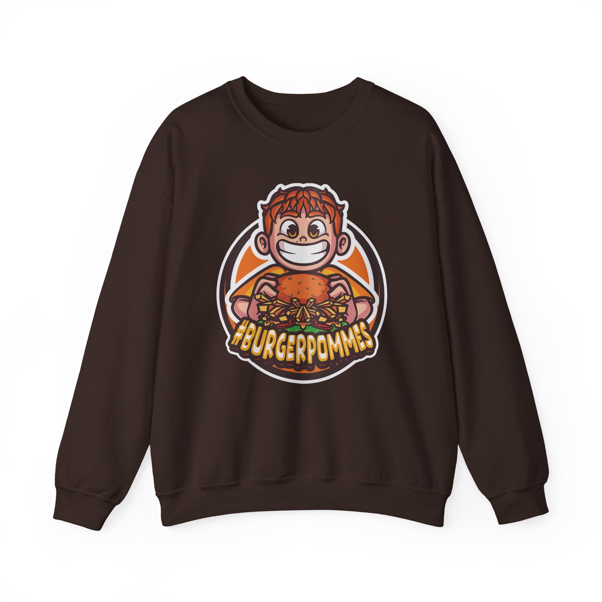 Burger Pommes Unisex Heavy Blendâ„¢ Crewneck Sweatshirt