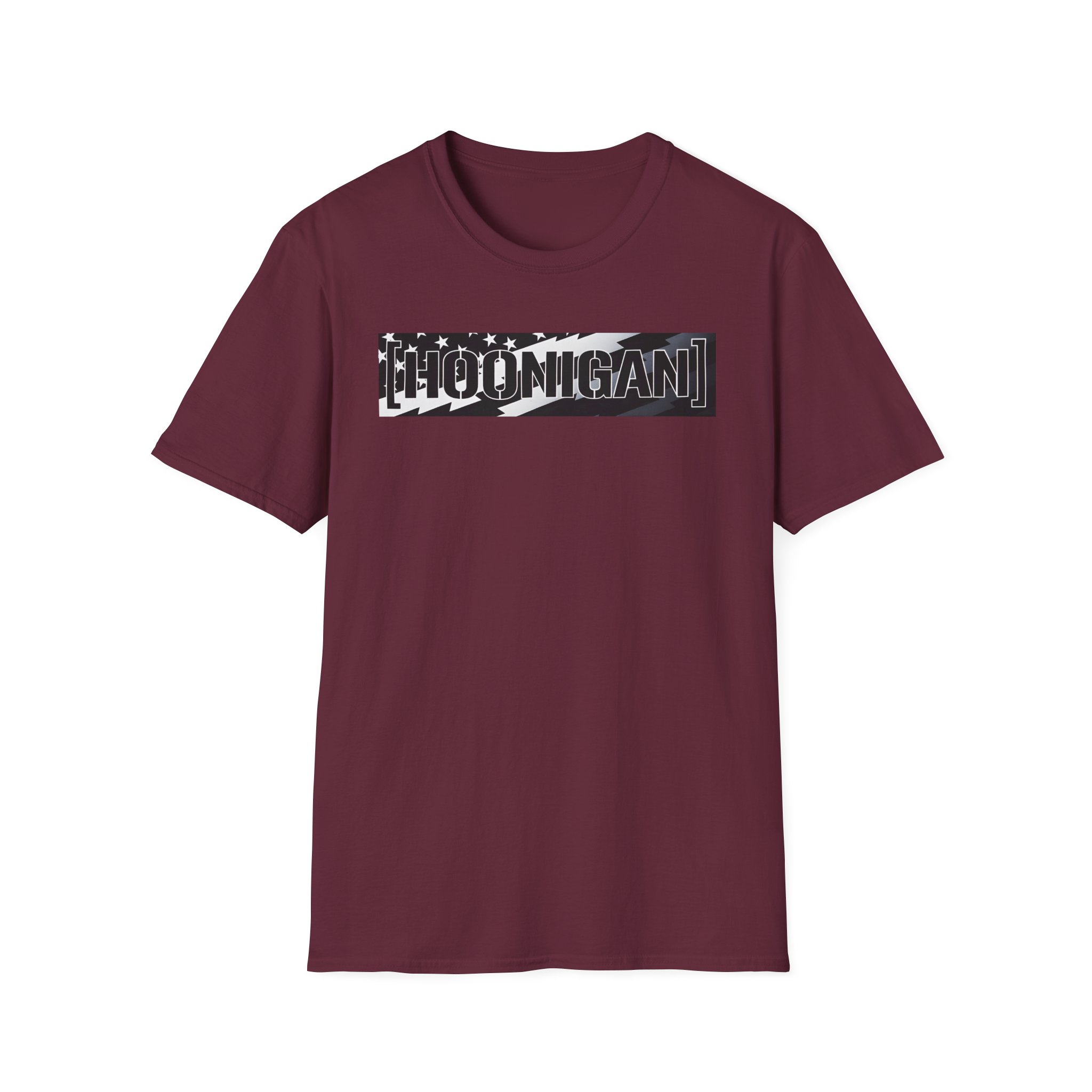 Ken Block Hoonigan Stars & Stripes Censor Bar Unisex Softstyle T-Shirt