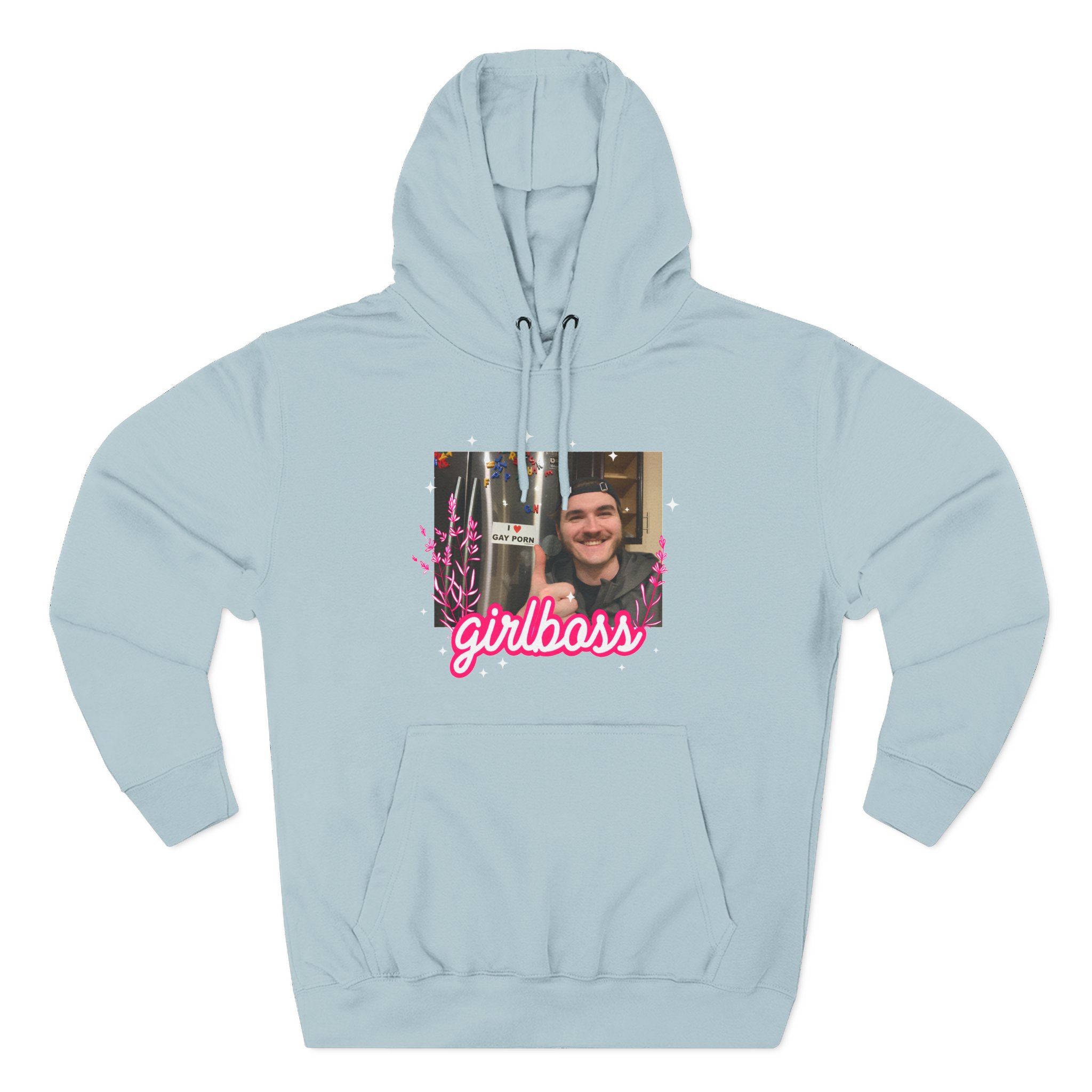 Jschlatt Girlboss Three-Panel Fleece Hoodie