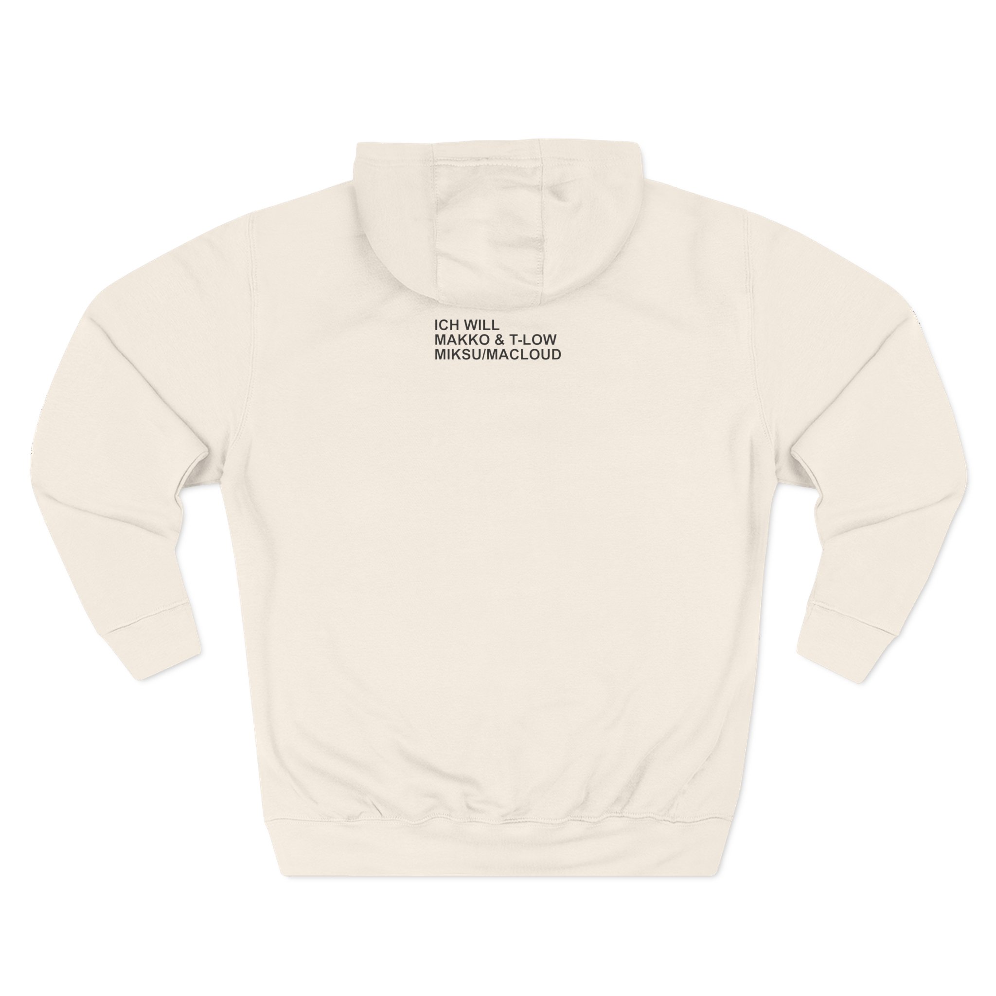 Makko Three-Panel Fleece Hoodie