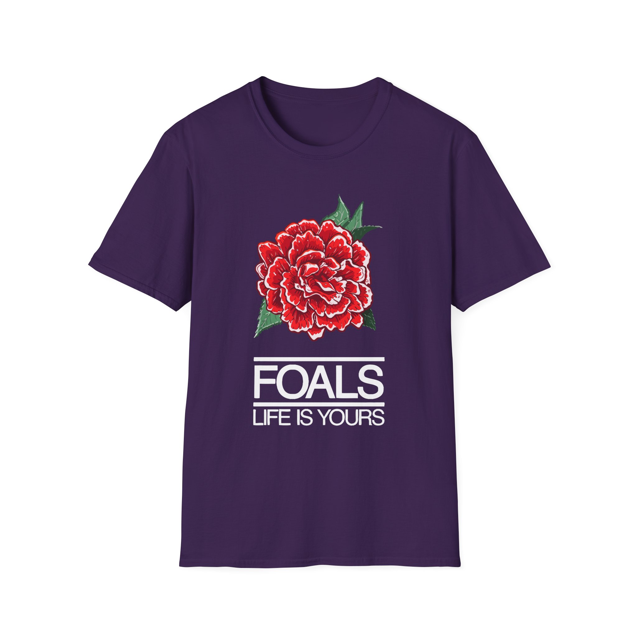 Foals Red Rose Unisex Softstyle T-Shirt