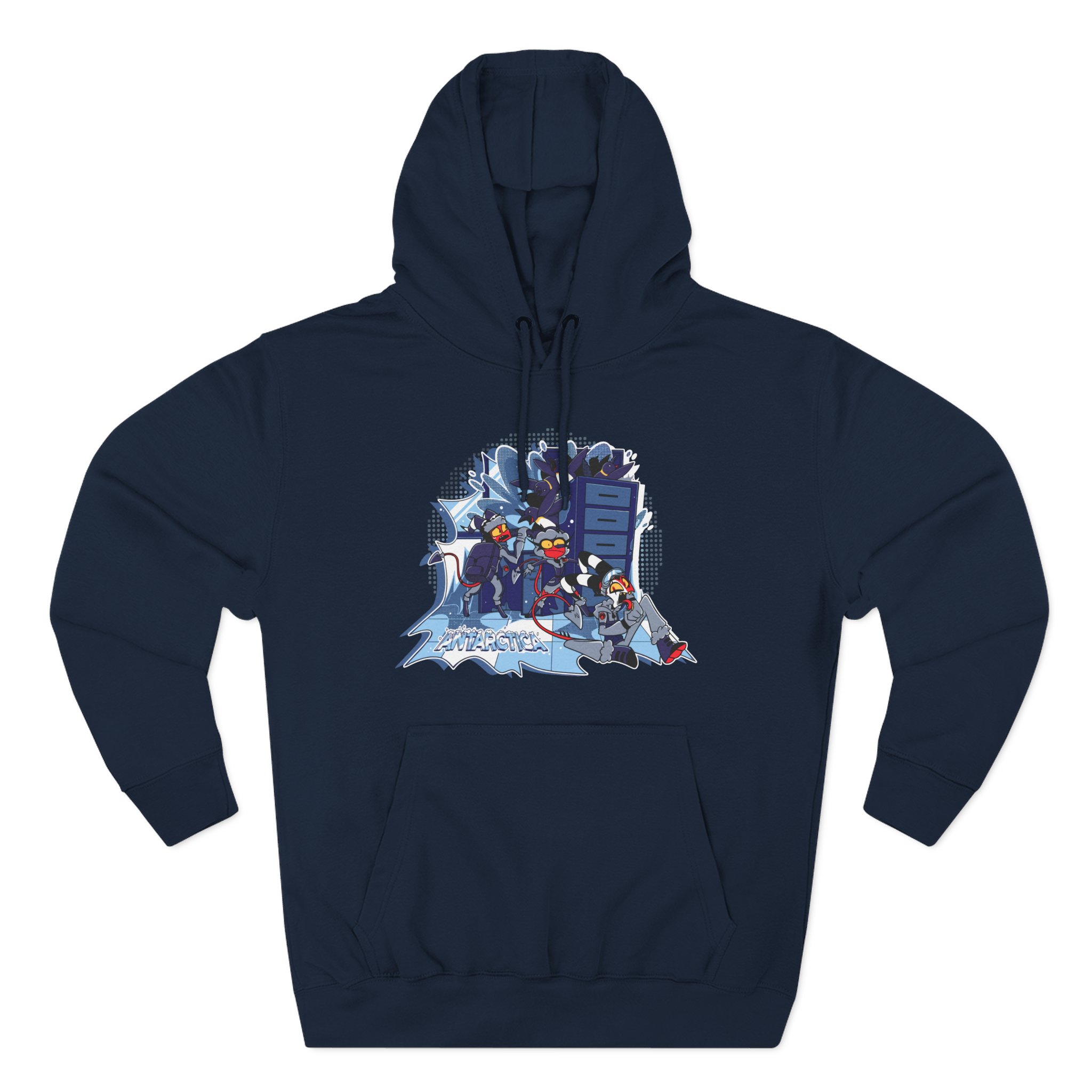 Vivziepop Antarctica Three-Panel Fleece Hoodie