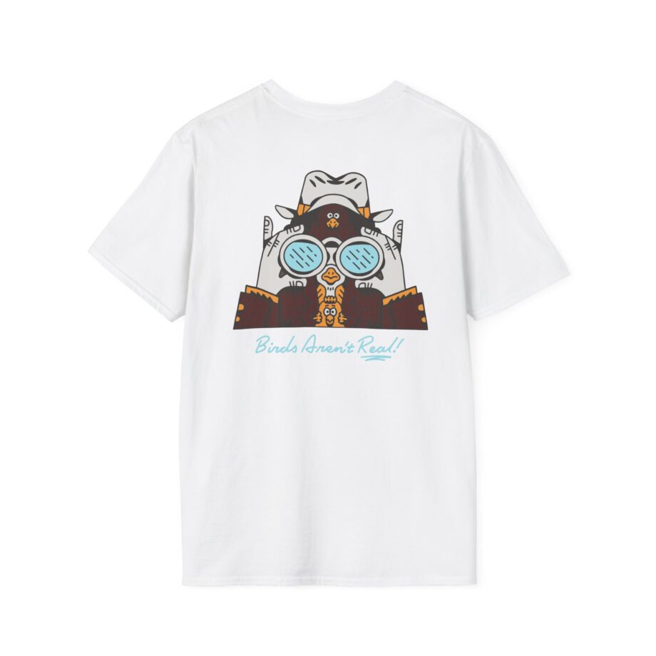 Birds Arent Real Trench Coat Hemp Unisex Softstyle T-Shirt